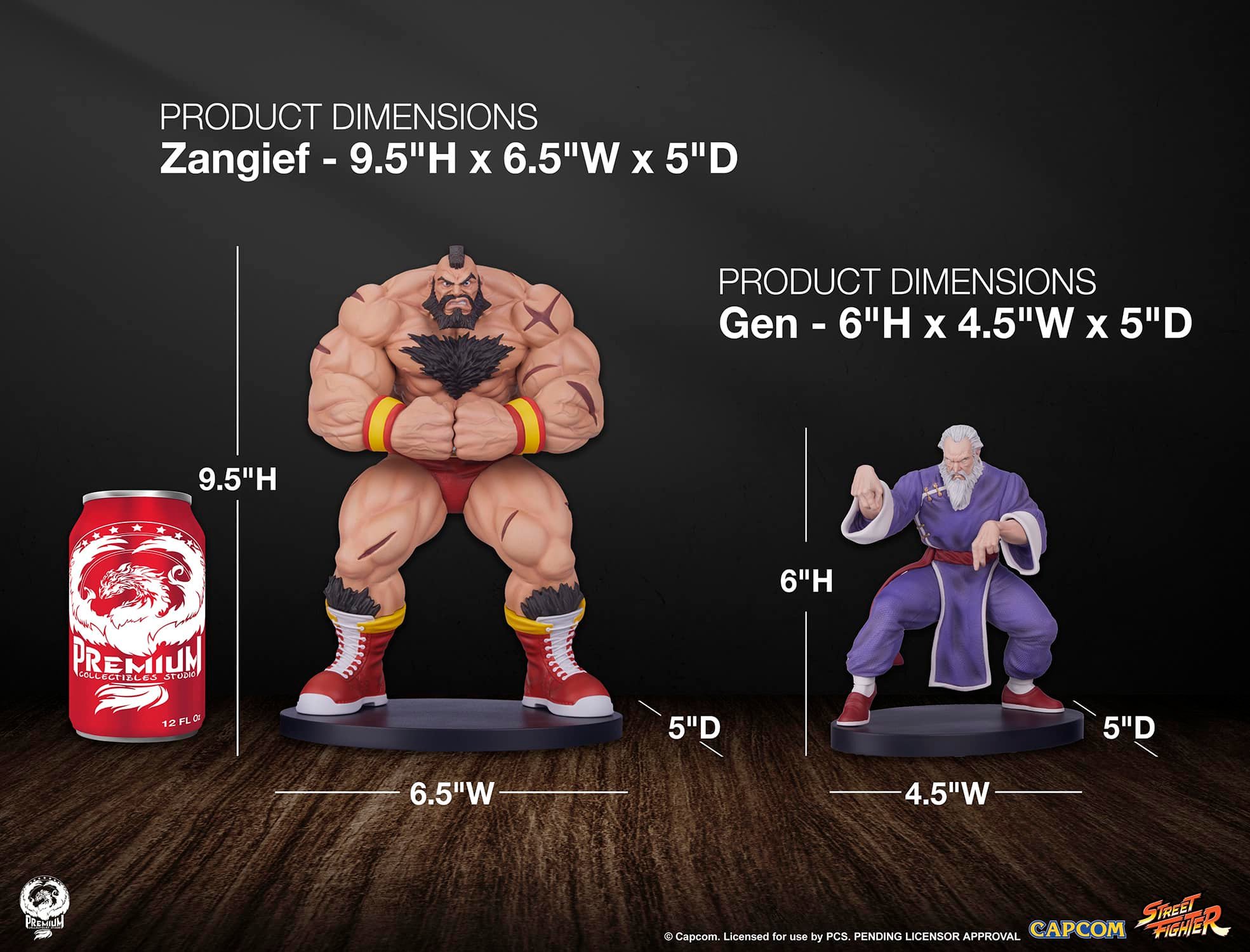 [สั่งจอง] PCS 1/10 : Zangief & Gen Collectible Set (Street Fighter)