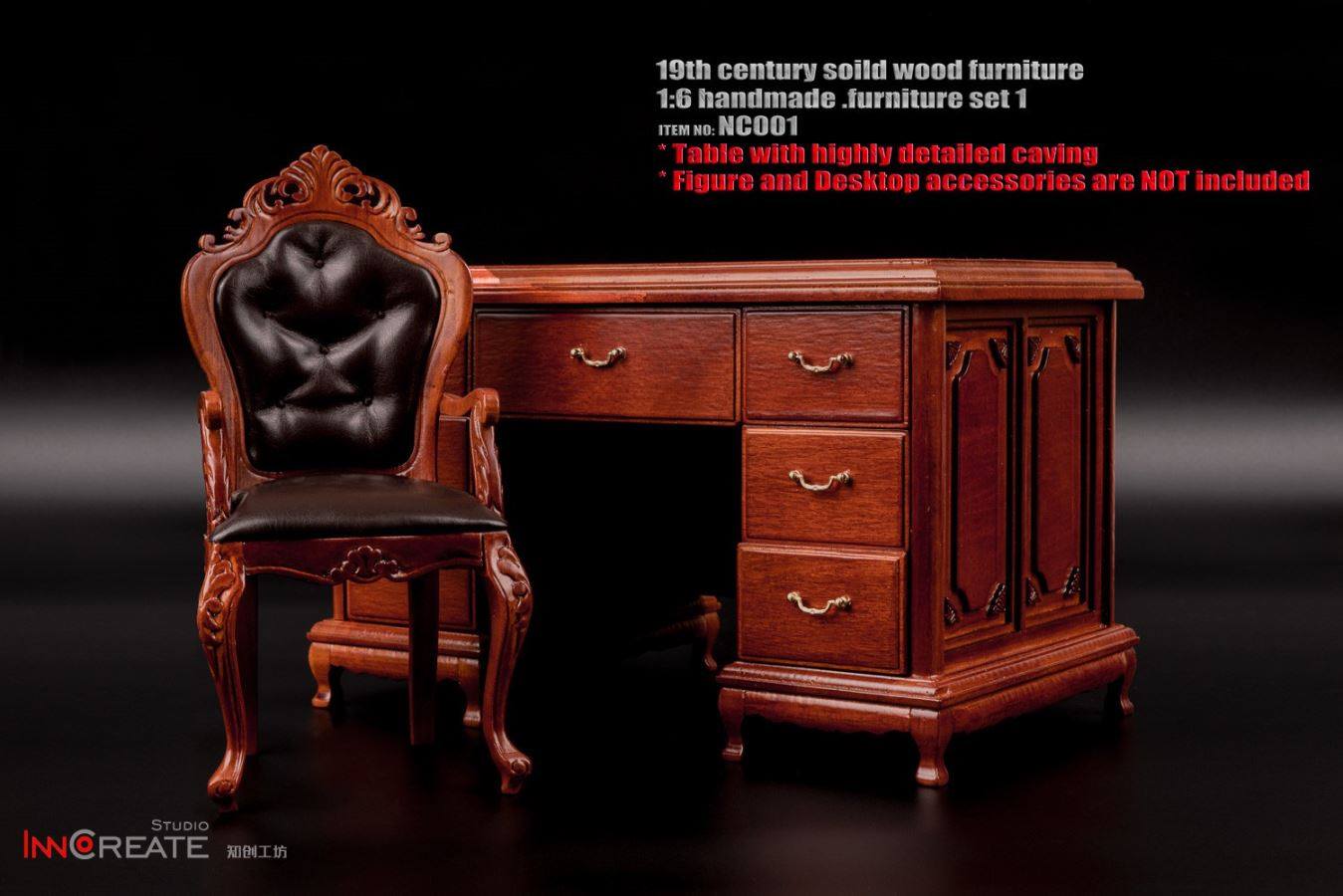 [สั่งจอง]Innocreate NC-001 1/6 19th century solid wood classical furniture