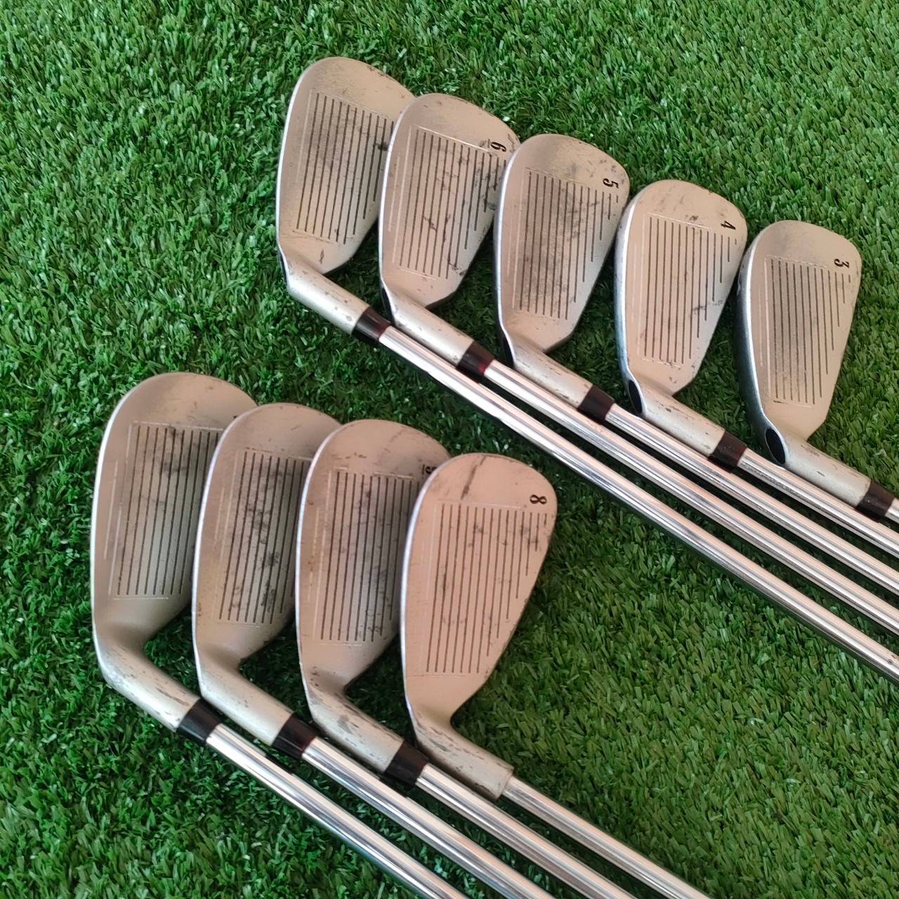 ชุดเหล็ก MERCURY X-11 มีเหล็ก 3-9 เเละ PW SW ก้าน TRUETEMPER R เหล็ก Cavity ลึก ตีง่ายมากๆ ตีไกล แม่นยำครับ