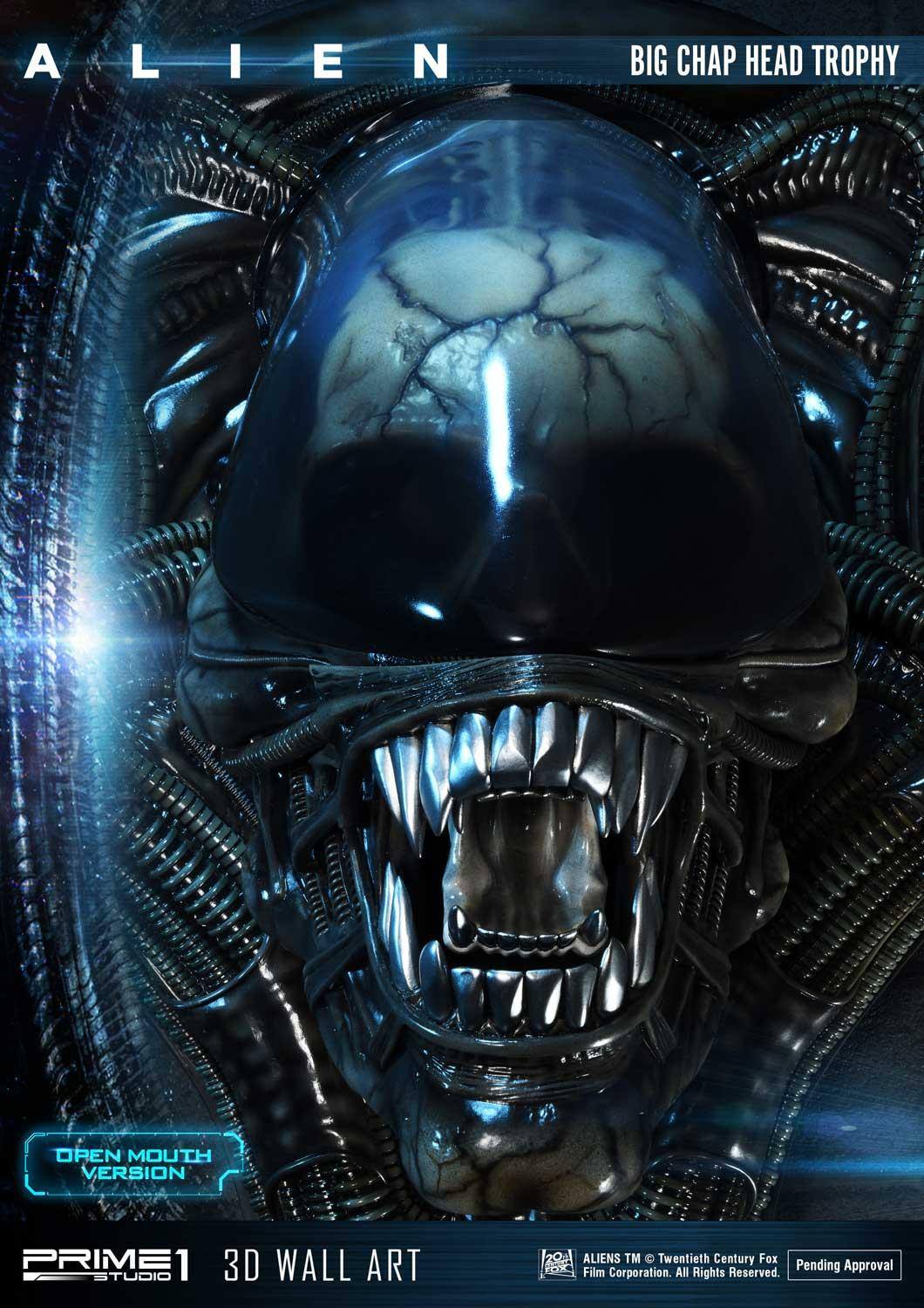 [สั่งจอง]Prime 1 Studio WAAL-02OM: Alien Big Chap Head Trophy (Open Mouth Ver.)