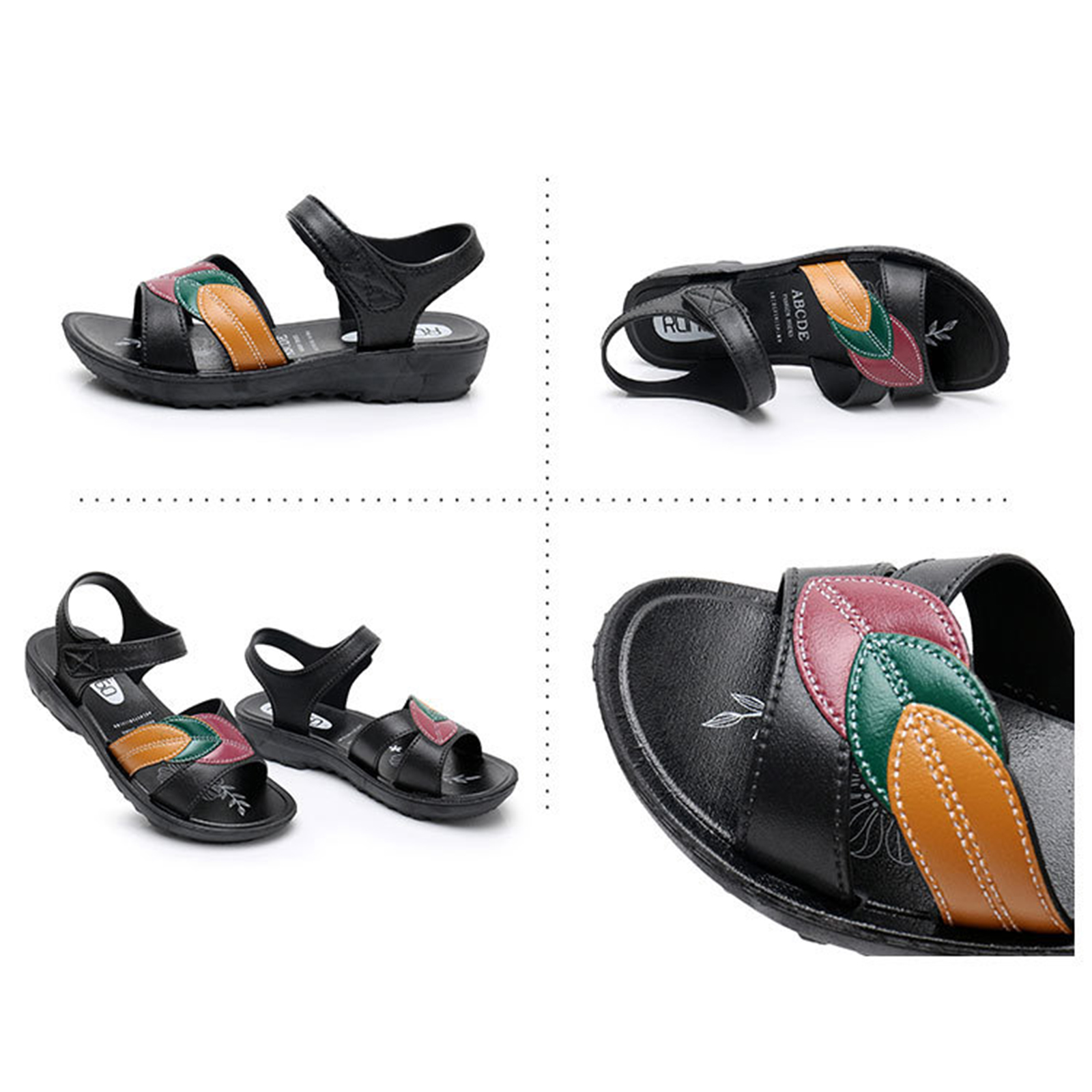 รองเท้าผู้หญิง รุ่น รัดส้น-เปีย3สี ส้นหนา 3cm ยาง PVC พื้นนิ่ม ใส่สบายเท้า พื้นยางกันลื่น คุณภาพดี