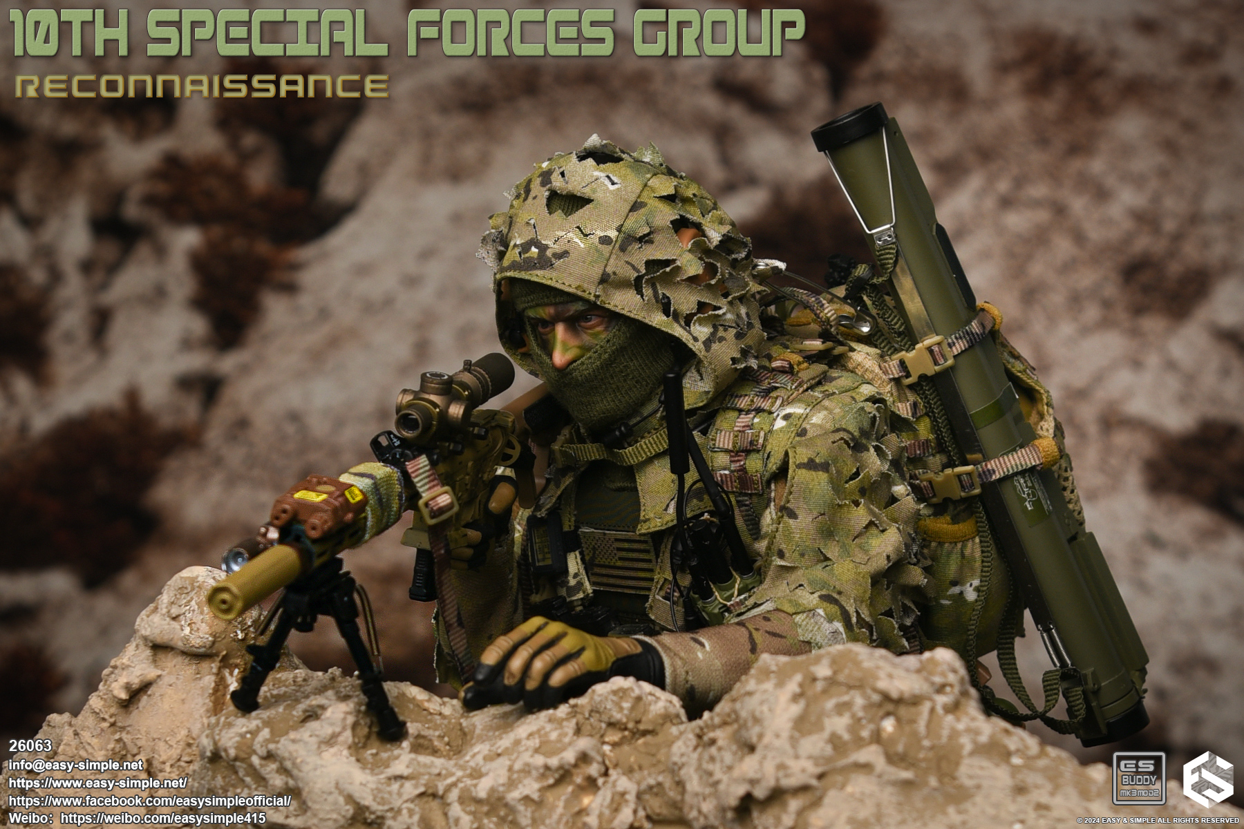 [สั่งจอง] Easy&Simple 26063 1/6 : 10TH SPECIAL FORCES GROUP Reconnaissance