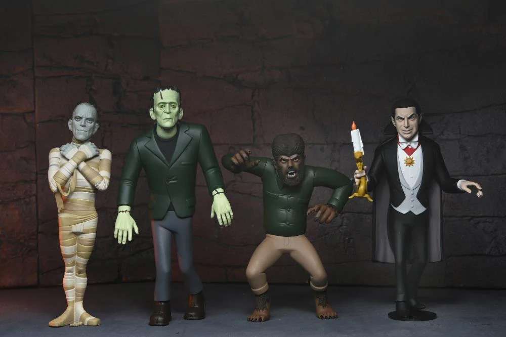 [พร้อมส่ง] NECA Universal Monster : Toony Terrors Series 10 Asst (Dracula, Frankenstein, Wolf Man, Mummy)