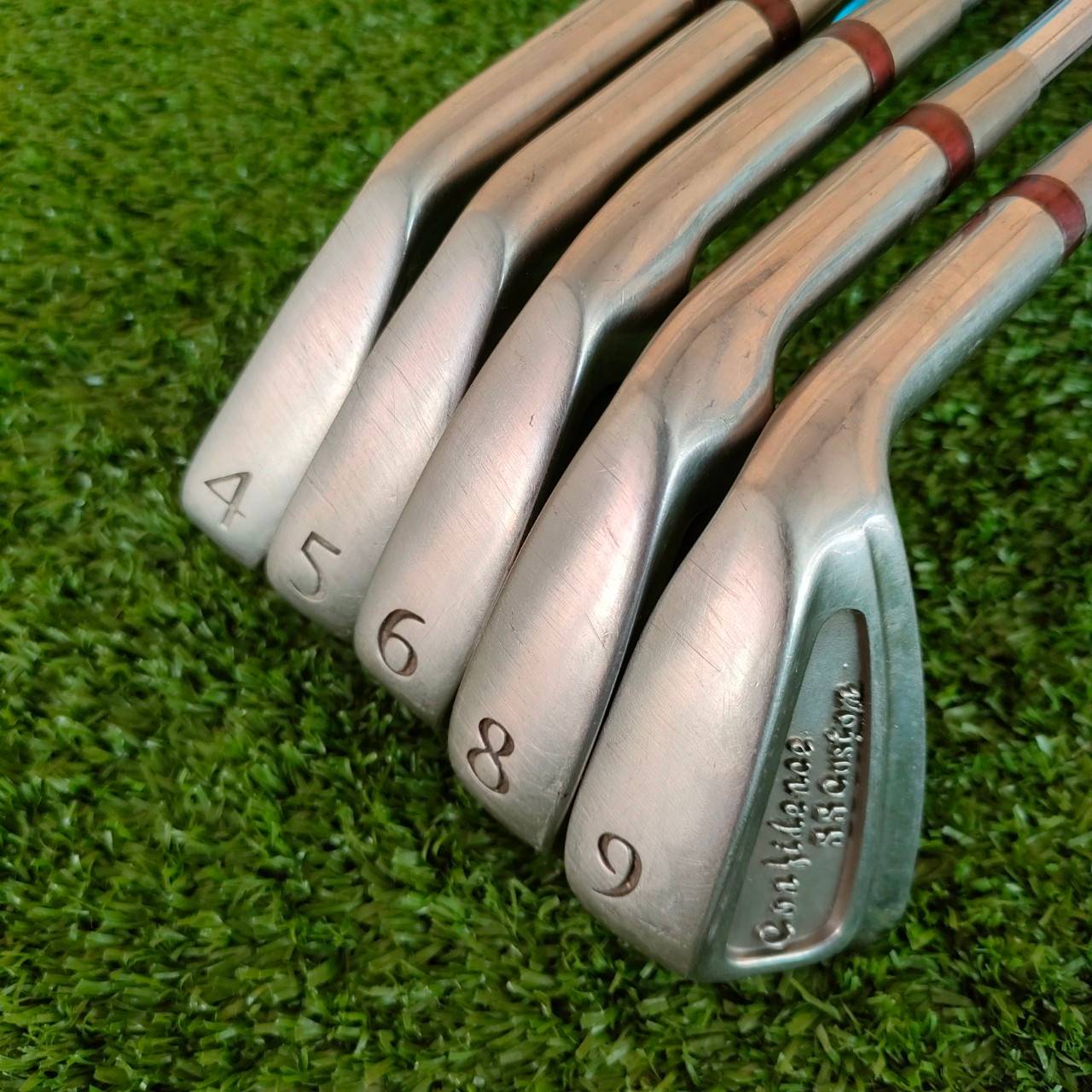 ชุดเหล็ก CONTIDENCE SS CUSTOM มีเหล็ก 4-9 ** ขาดเหล็ก 7 ** ก้าน NFIDE FLEX R ใบทรงตีง่าย สภาพเดิมทั้งชุด