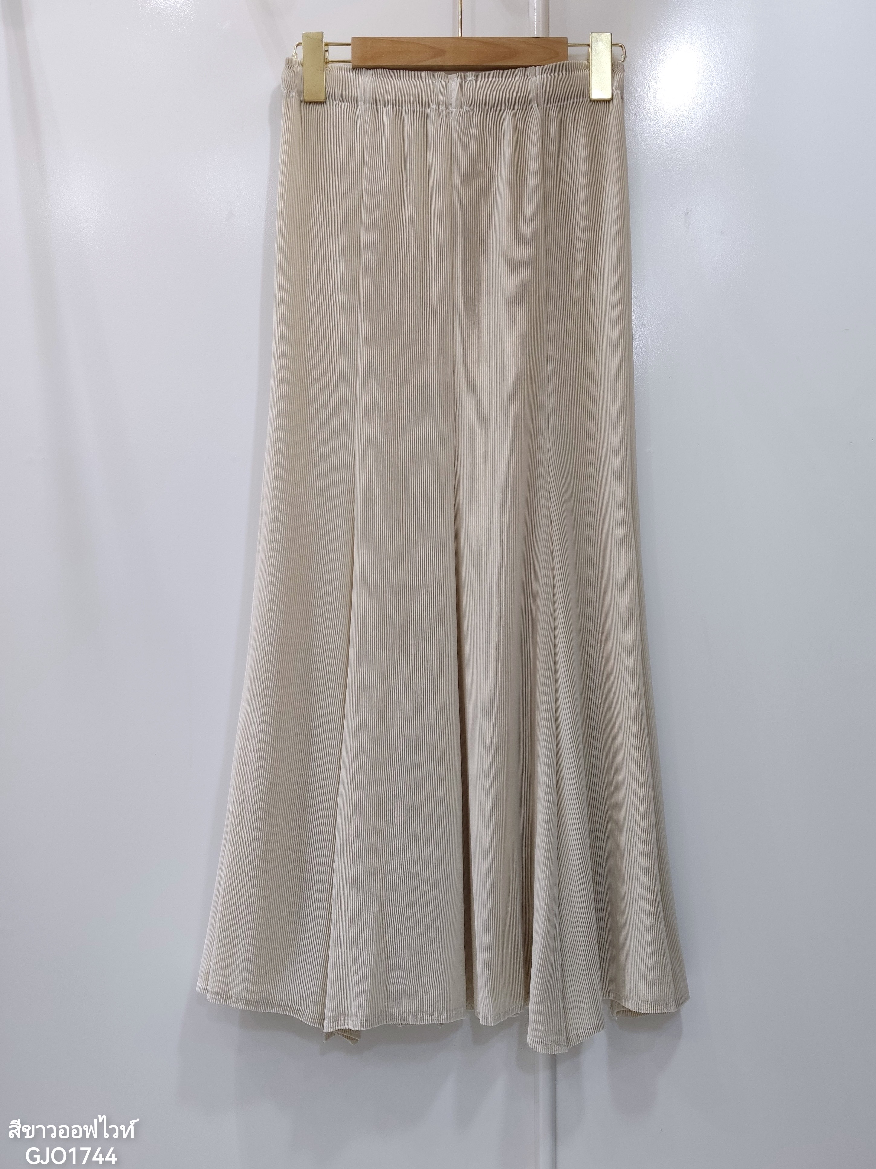 ปรับราคาลง20%!! ยาว 34นิ้ว! 2MUAY รุ่น GJO1744 กระโปรงพลีทคุณภาพ MERMAID PLEATED SKIRT 9 สี FREE SIZE