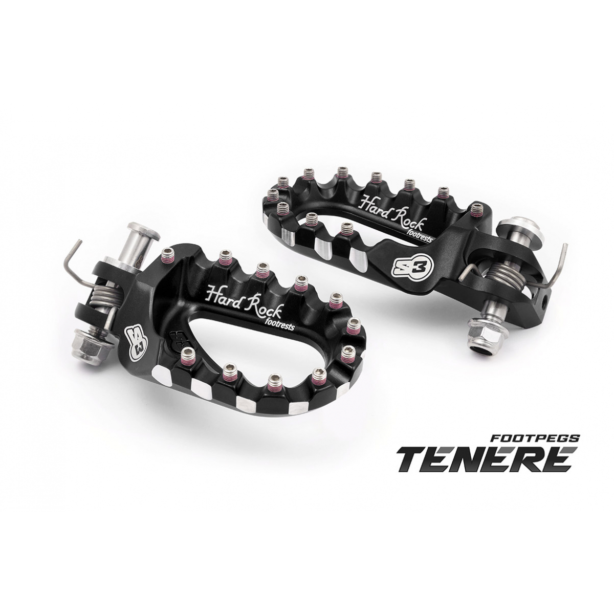 พักเท้า S3 Hard Rock aluminium Yamaha Tenere700 - Black