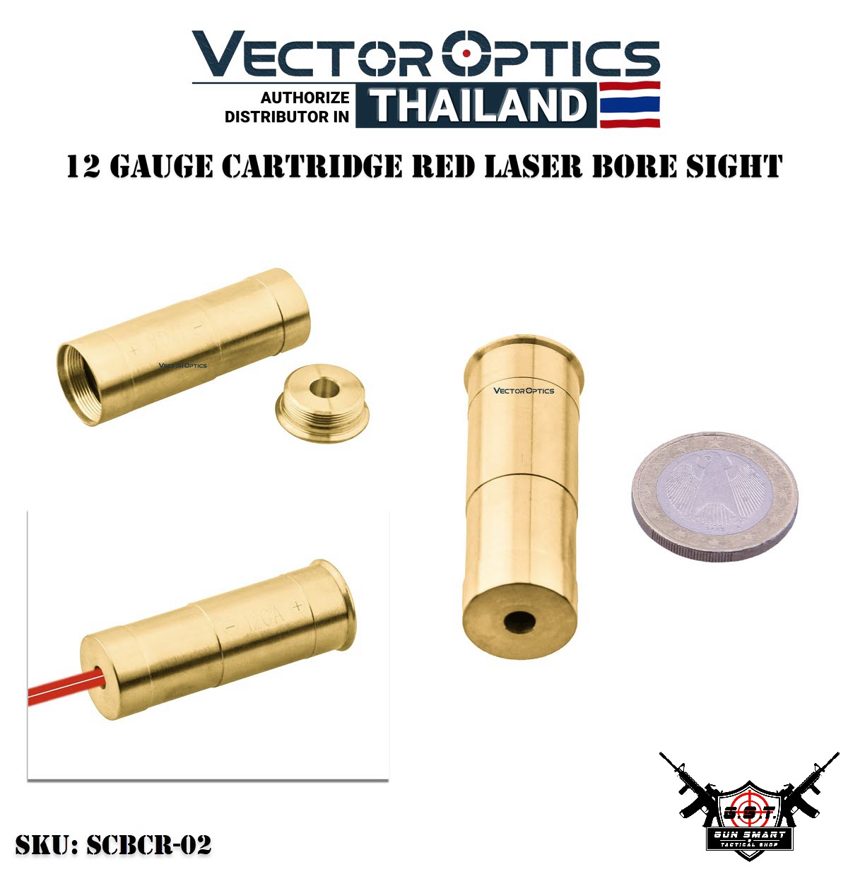 12 GAUGE CARTRIDGE RED LASER BORE SIGHT