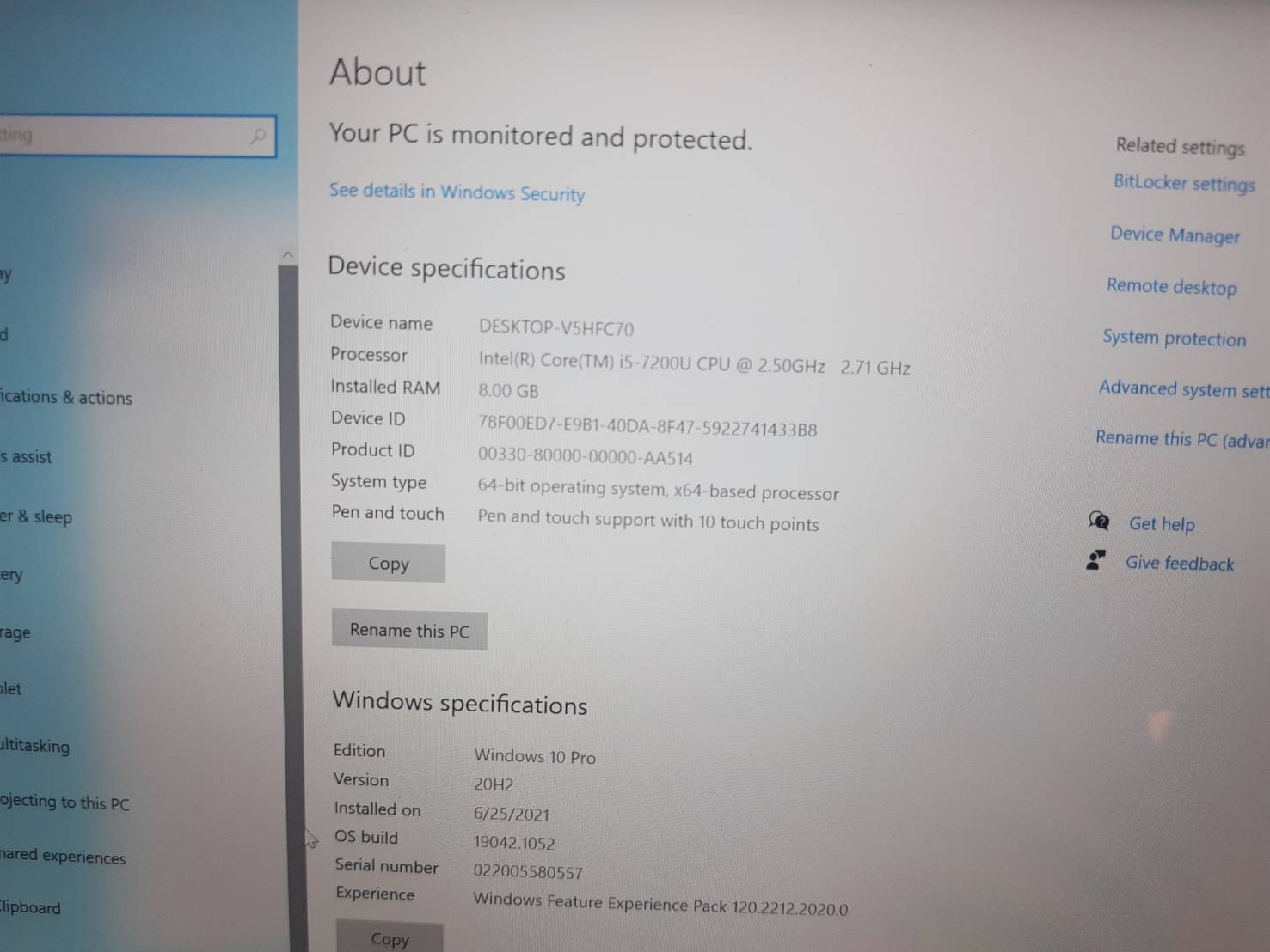 Microsoft Surface Laptop 1STGen
