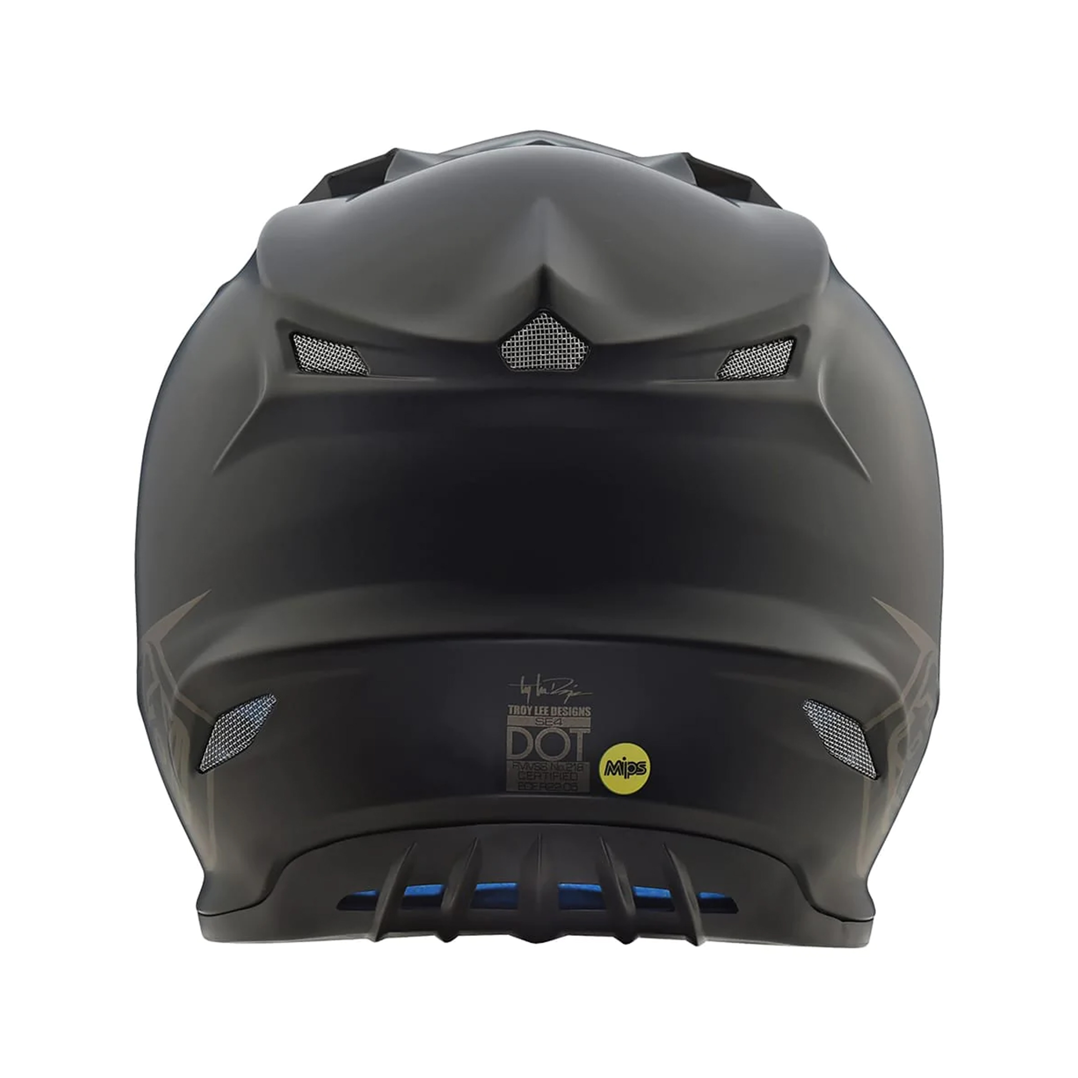 หมวกกันน็อค Troy Lee Designs SE4 Polyacrylite Mono Helmet - Black