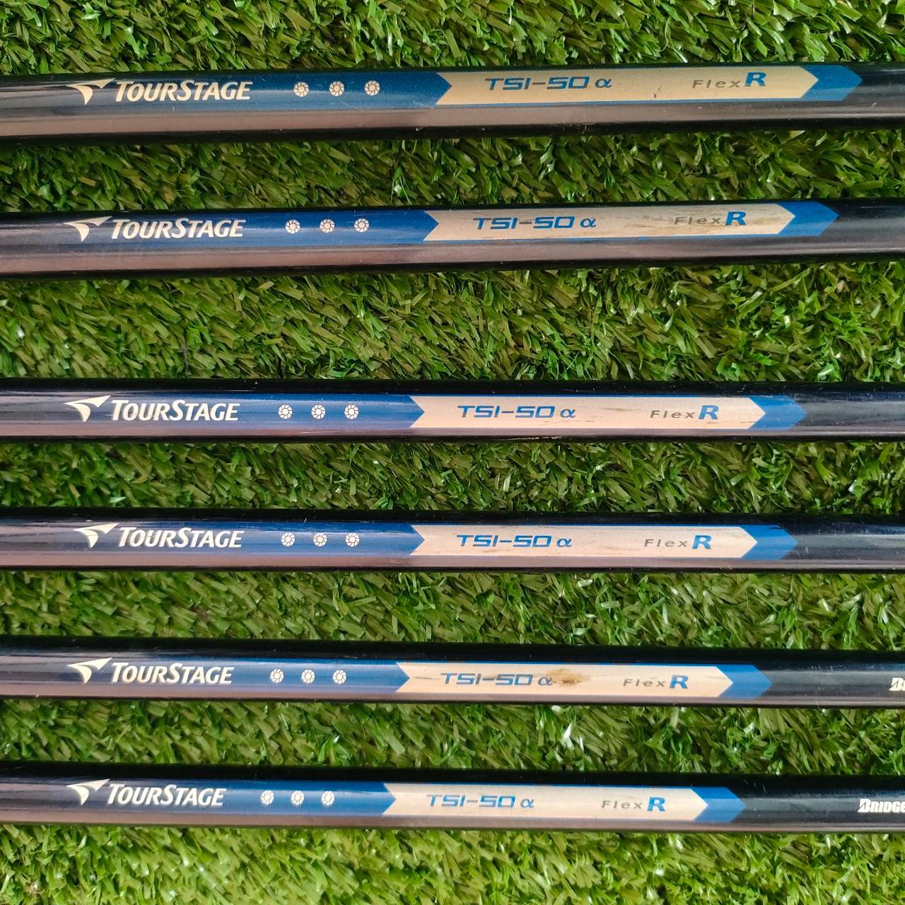ชุดเหล็ก BRIDGESTONE TOURSTAGE VIQ มีเหล็ก 6-9 เเละ PW ก้าน TSI-50 FLEX R ชุดเหล็กหน้าเด้ง ญี่ปุ่น ที่หน้าไม้มีแผ่นพิเศษ อีกหนึ่งแผ่น ช่วยให้ตีไกล และสปินคมจัด ตีง่ายมากๆ ไกลกว่าปกติ 1 เบอร์