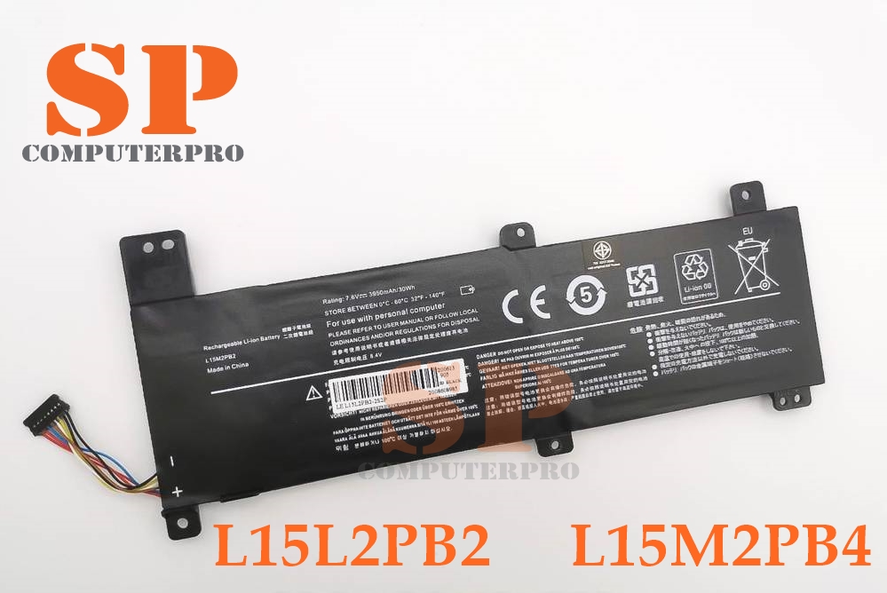 LENOVO Battery แบตเตอรี่ของเทียบ LENOVO Ideapad 310-14ISK 510-15IKB 510-151KB L15L2PB2 L15M2PB4 มี มอก.