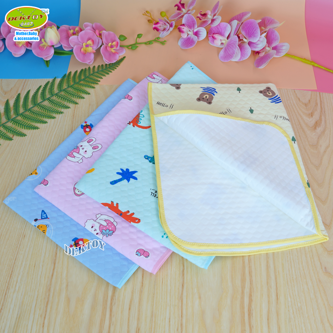 Littelhome ลิตเติ้ลโฮม ผ้ายางรองฉี่เด็กไม่ร้อน XXL 70 x 90 ซม. คละลาย