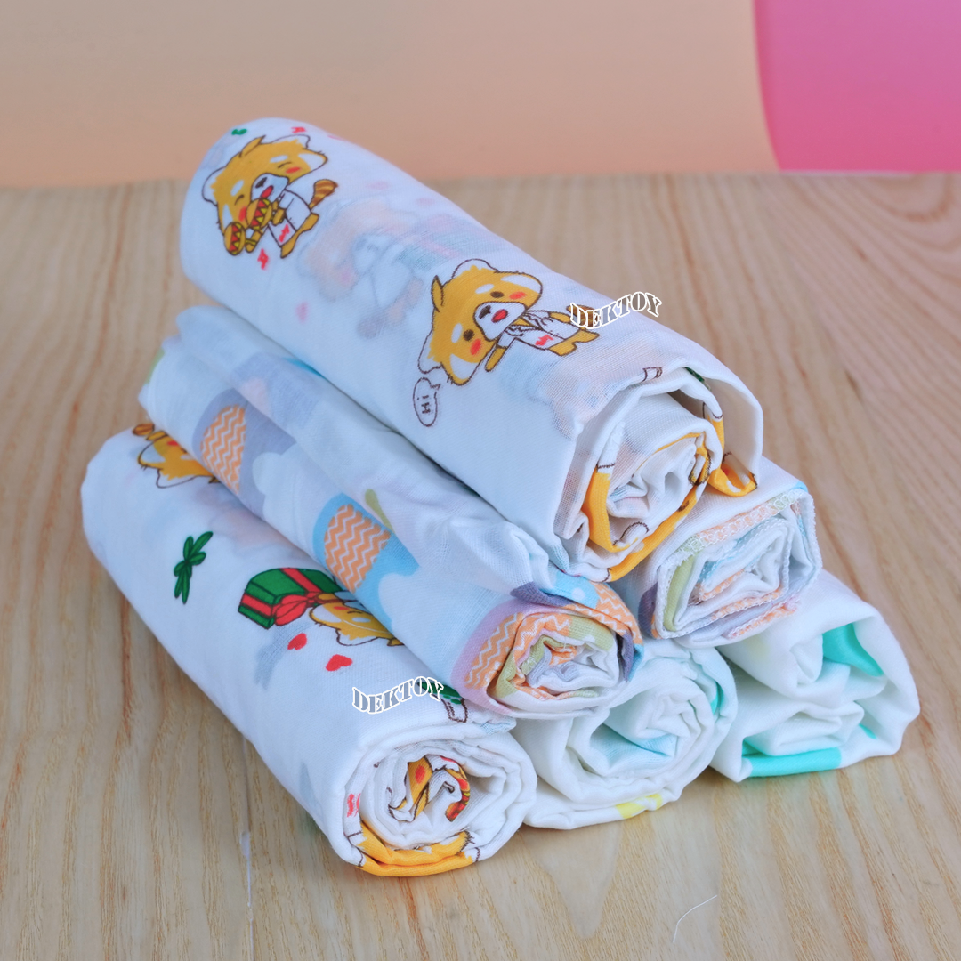 Litelhome ผ้าอ้อมเด็ก ผ้าอ้อมสาลู 28 นิ้ว 12 ผืน