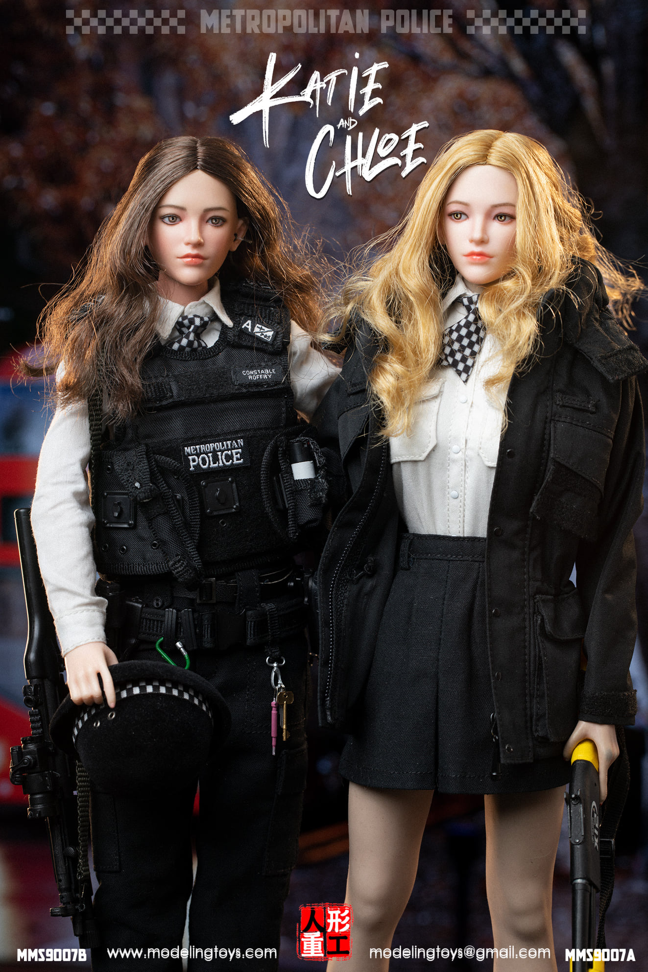 [สั่งจอง]MODELING TOYS MMS9007 1/6 : BRITISH METROPOLITAN FEMALE POLICE SERVICE ARMED POLICE - OFFICER CHLOE & KATIE