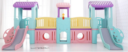 บ้านสไลเดอร์3ป้อม พร้อมบันได, สีหวาน สไลเดอร์2ทาง ,บ้านเด็กเล่น, กระดานลื่นพลาสติก ของเล่นเด็ก, เครื่องเล่นสนามกลางแจ้ง ,outdoorplayground พร้อมส่ง