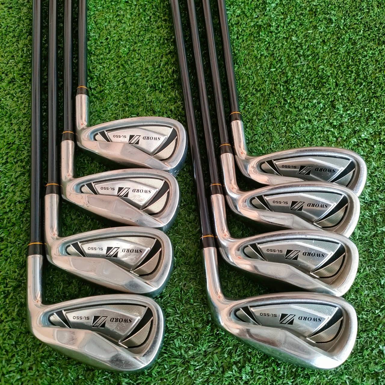 ชุดเหล็ก KATANA SWORD SL-550 มีเหล็ก 5-9 เเละ PW AW SW ก้าน SWORD BLUE LIGHT FLEX R เหล็กพรีเมี่ยมญี่ปุ่นที่ตีง่าย + ไกล ไม้กอล์ฟมือสอง ของแท้ BY NakaraLuxurious