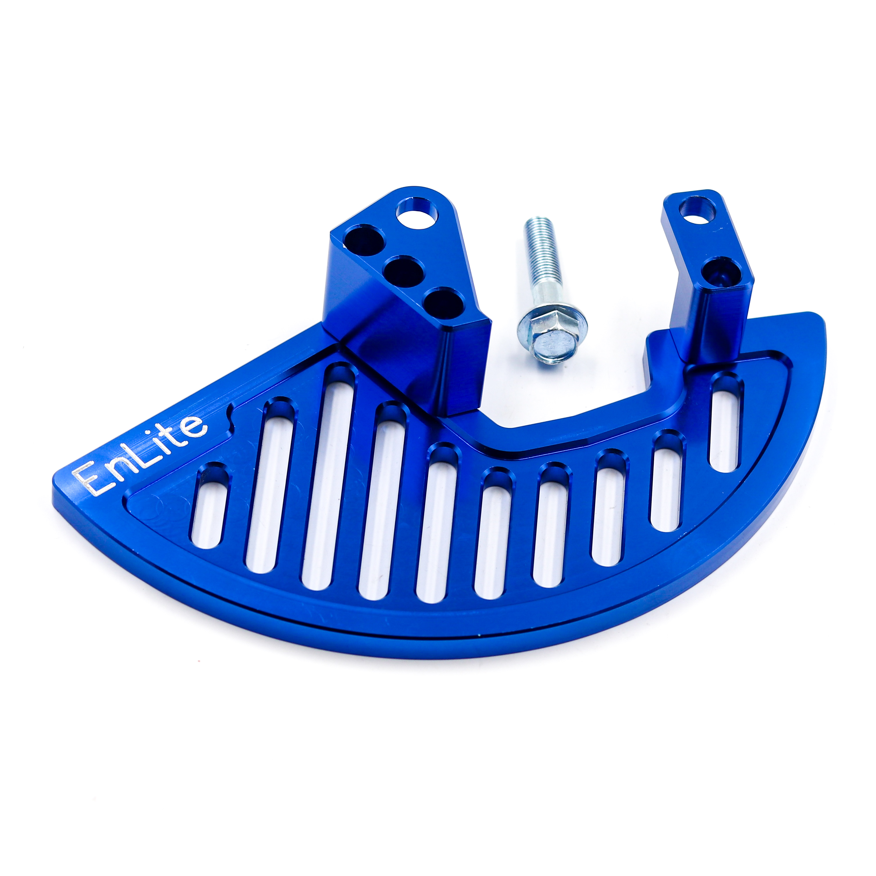 การ์ดดิสหน้า Enlite Front Disc Guard V2 - KLX140L/G/RF โช้คเดิม - สีน้ำเงิน