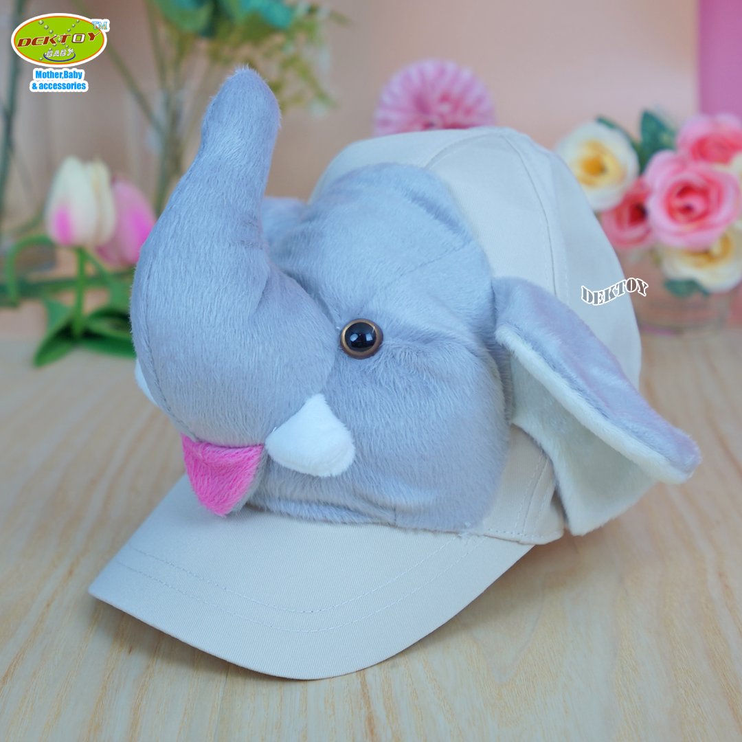 หมวกแก๊ปรูปหน้าสัตว์ หมวกเด็กหน้าสัตว์ หมวกแฟนซีสำหรับเด็ก 1-5 ขวบ ผู้ใหญ่ก็ใส่ได้