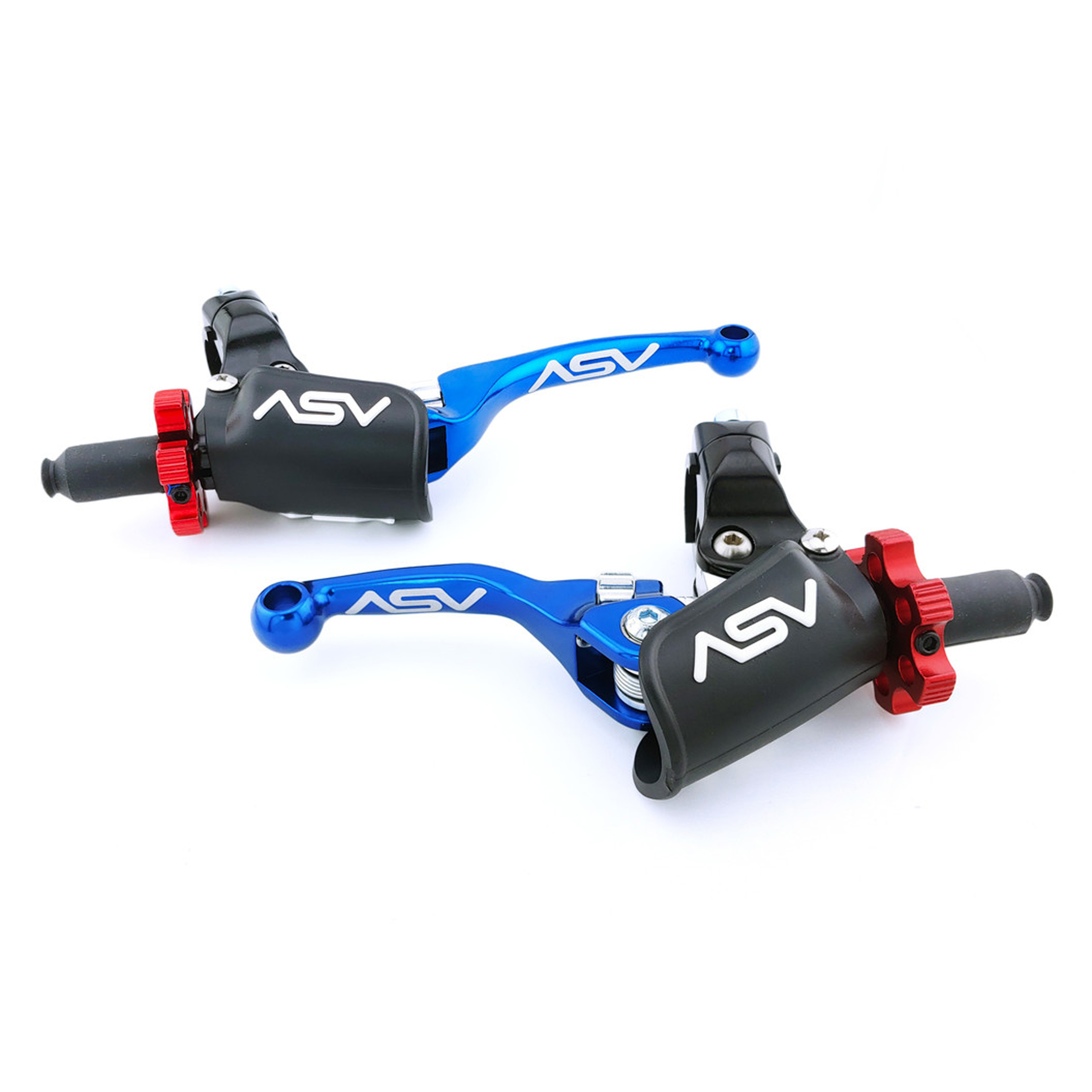 ASV F4 Series Clutch and Brake Lever Pair Pack Blue - KLX110, CRF110
