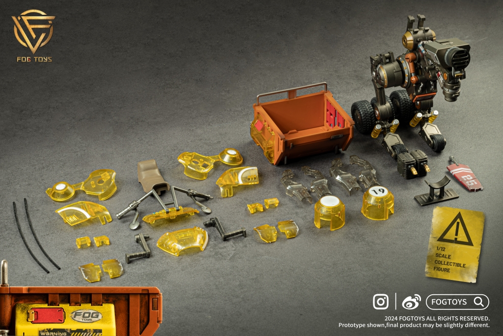 [สั่งจอง] FOGTOYS 1/12 : Moveable Vehicle “Raptor” Translucent .VER（02RT）