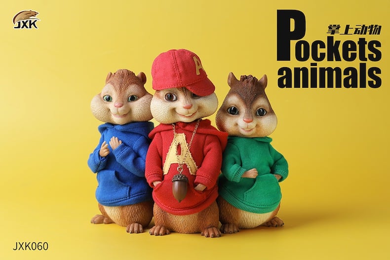 [สั่งจอง]JXK JXK060 : The Chipmunks Pockets Animals
