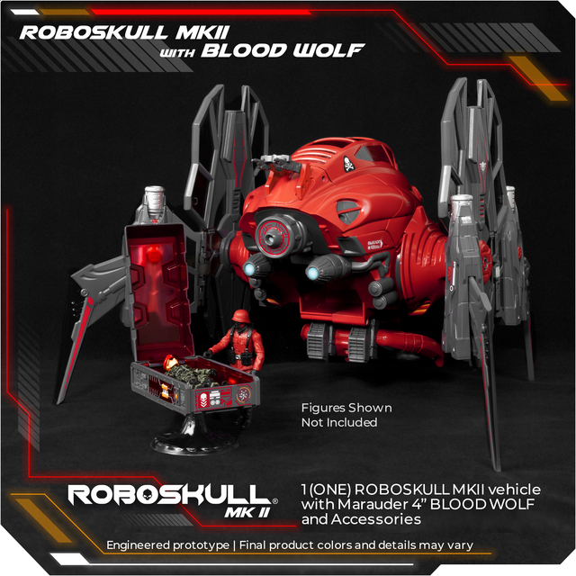 [สั่งจอง]ROBOSKULL MKII & 4" BLOOD WOLF PILOT