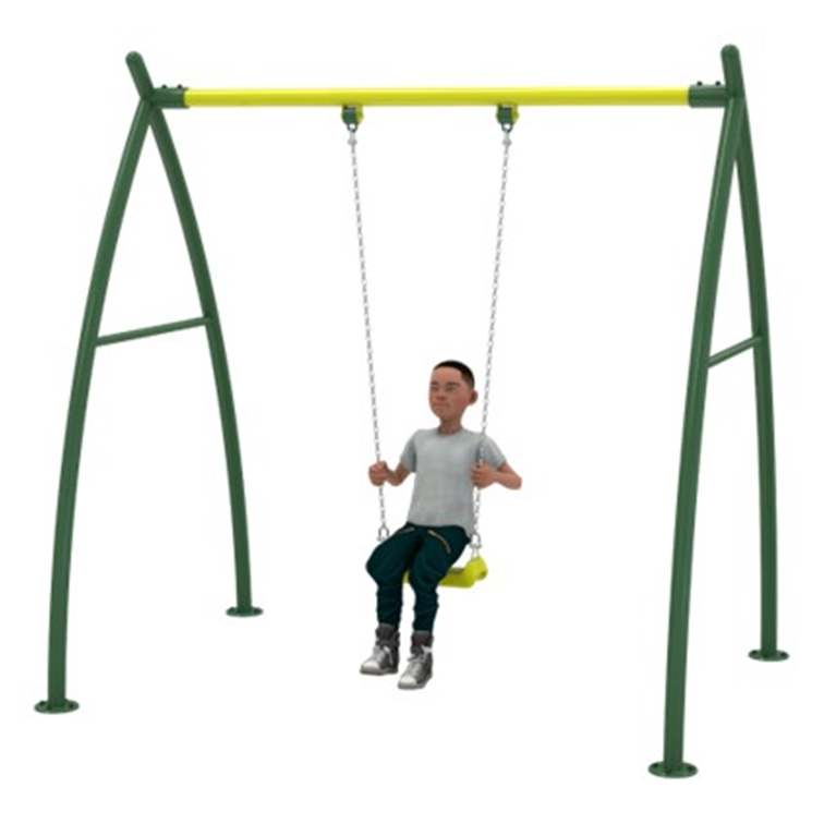 เครื่องเล่นสนามกลางแจ้ง โครงสร้างเหล็ก ชิงช้า1ที่นั่ง ราคาต่อ 1 แบบ อนุบาล มาตรฐาน มอก. Outdoor Playground, ราคาโรงงาน ผลิตในไทย สั่งทำตามสีที่ต้องการได้