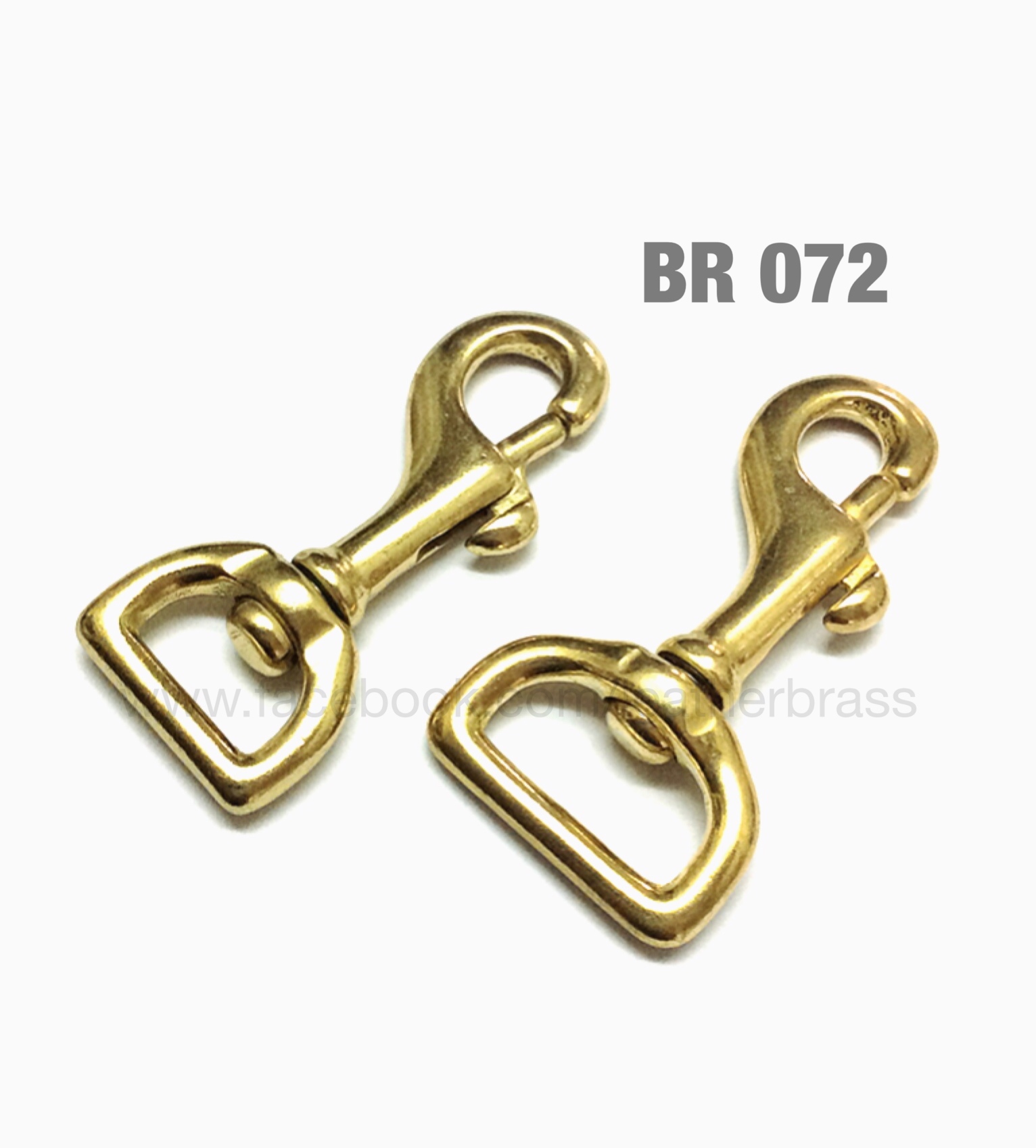 ฺBR072 ตะขอคอหมา ตะขอกระเป๋า ตะขอโซ่ อะไหล่ทองเหลืองแท้ อุปกรณ์ DIY อุปกรณ์งานหนัง leatherbrass**ราคาต่อชิ้น**