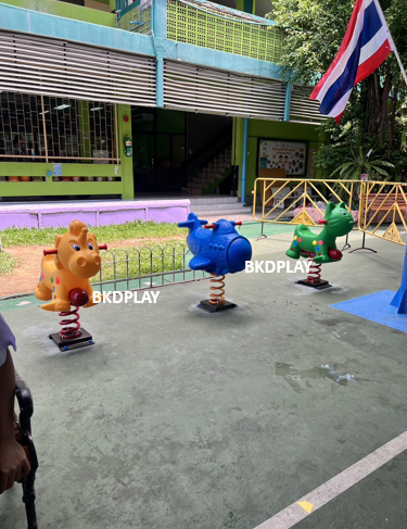 แมวสปริงโยกเยก,โยกเยกสปริง,ของเล่น,เครื่องเล่นสนามกลางแจ้ง สินค้าพร้อมส่ง