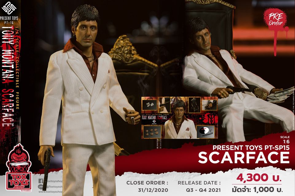 [สั่งจอง]PRESENT TOYS PT-SP15 1/6 : Scarface