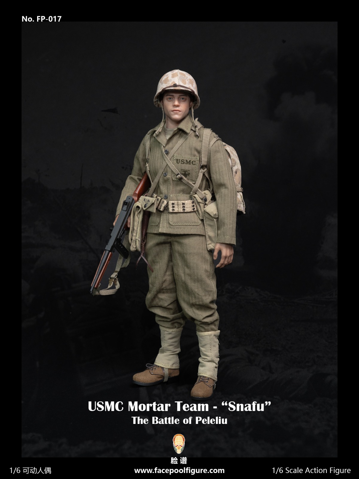 [สั่งจอง]Facepoolfigure 1/6 : USMC Mortar Team - “Snafu”