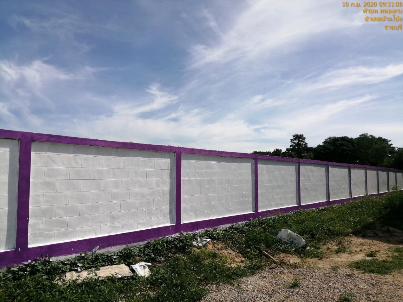 ขนส่ง(บ้านโป่ง) ก่อสร้างรั้วรอบขนส่ง