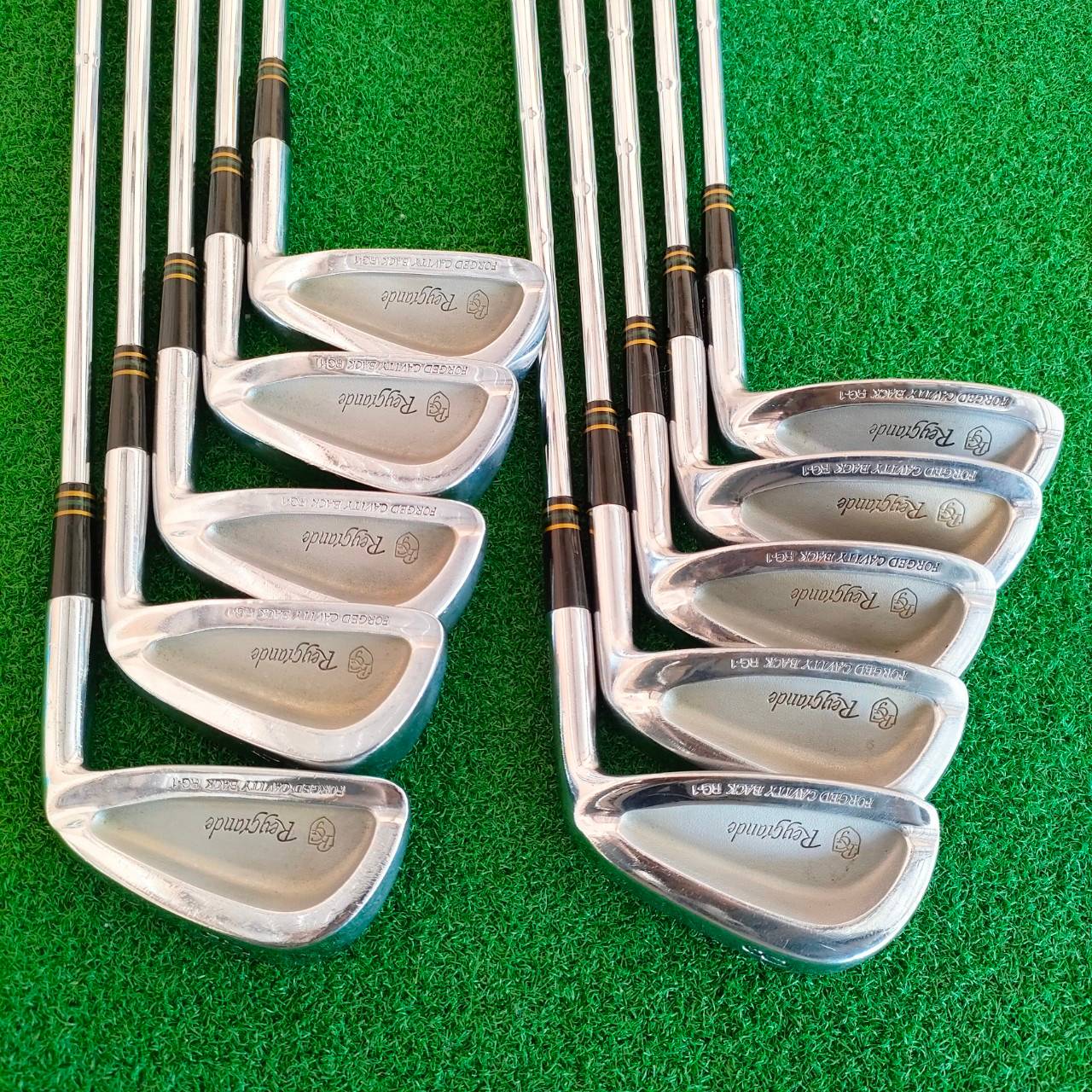 ชุดเหล็ก BRIDGESTONE REYGIANDE FORGED มีเหล็ก 3-9 PW SW P/S ชุดใหญ่ 10 ชิ้น ก้าน PRECION 5.0 สุดยอดพรีเมี่ยม กริพเปลี่ยน GOLF PRIDE ใหม่ทั้งชุด