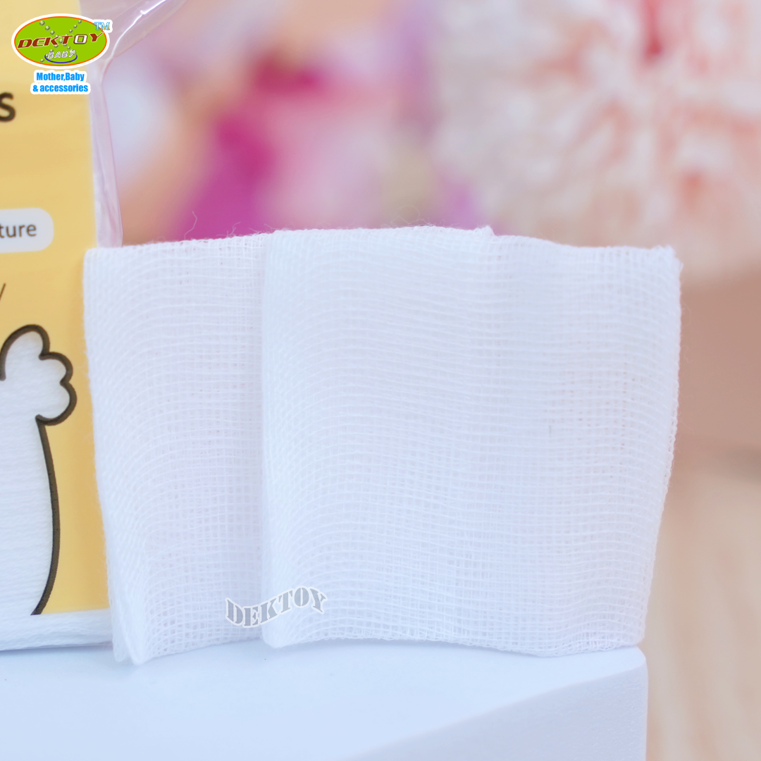 Baby moby โมบี้ ผ้าก๊อซเช็ดลิ้นทารก แบบถุง ขนาด 2นิ้ว 50 แผ่น