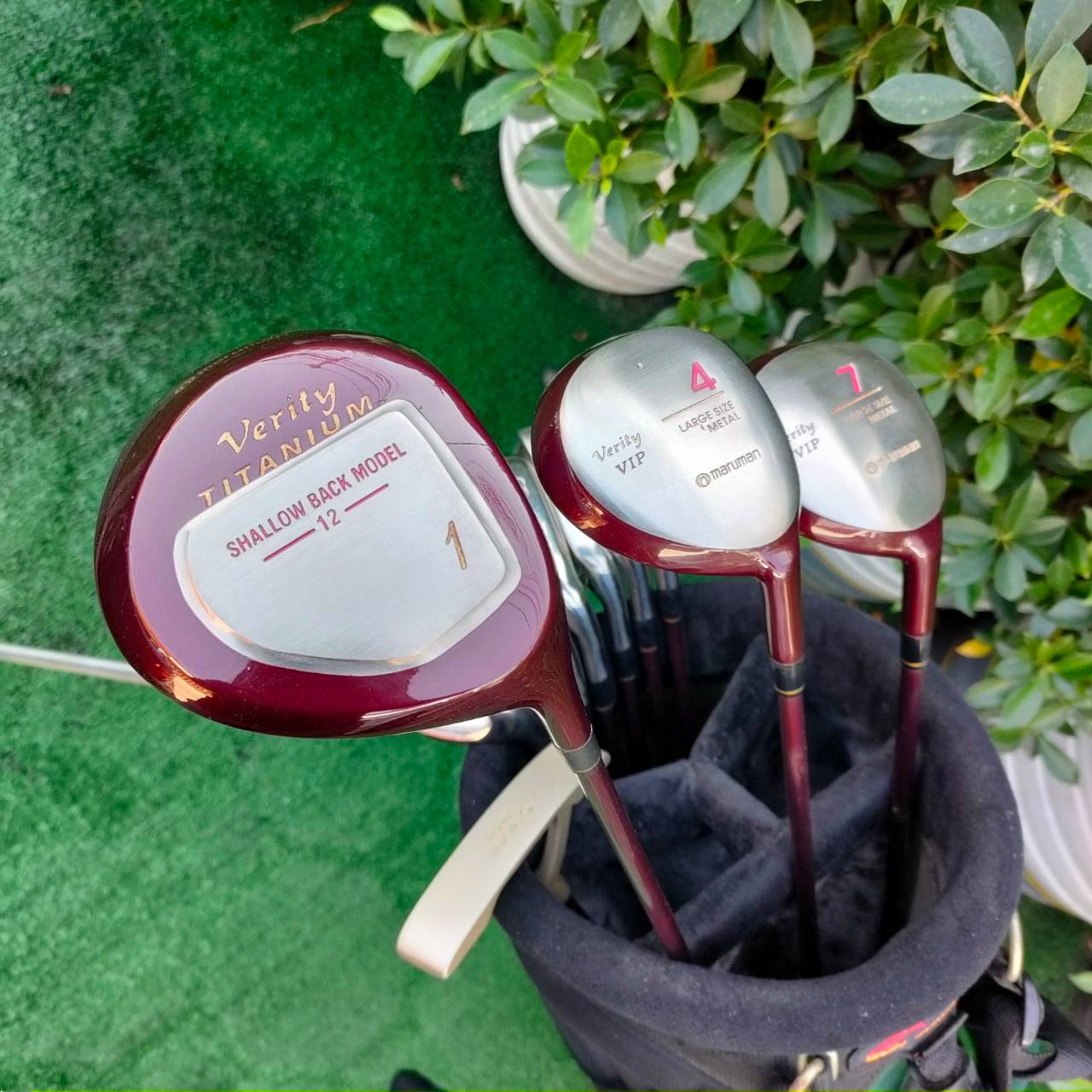 ****ไม้กอล์ฟครบชุดสำหรับผู้หญิง*** FULLSET MARUMAN VERITY TITANIUM SHALLOW BACK MODEL