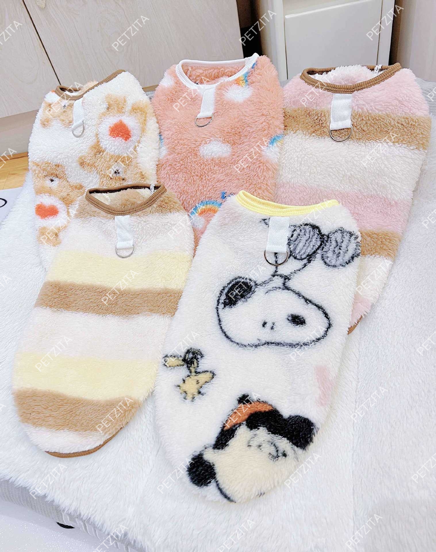 🇹🇭พร้อมส่ง🇹🇭 🐶🐕 เสื้อผ้าสำลีขนปุยนุ่มนิ่ม สำหรับ สุนัขพันธุ์กลาง ถึง หมาใหญ่