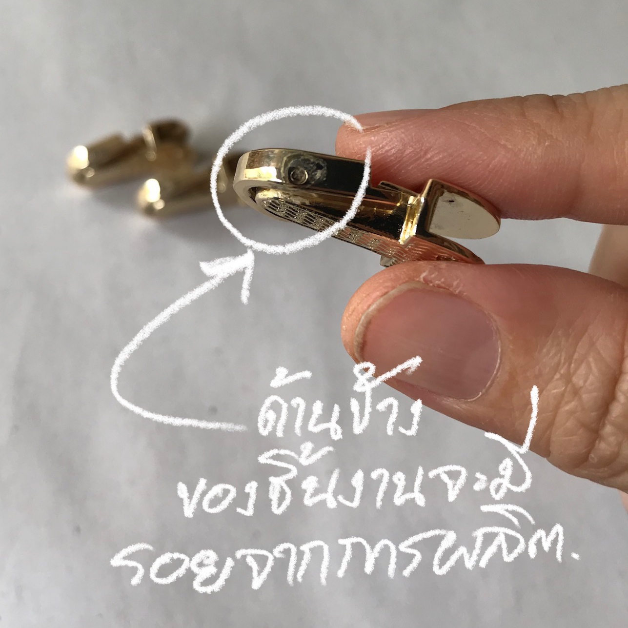 Z003 อะไหล่ล็อกกระเป๋า งานชุบสีทอง ราคาต่อชุด #อะไหล่กระเป๋า #leatherbrass