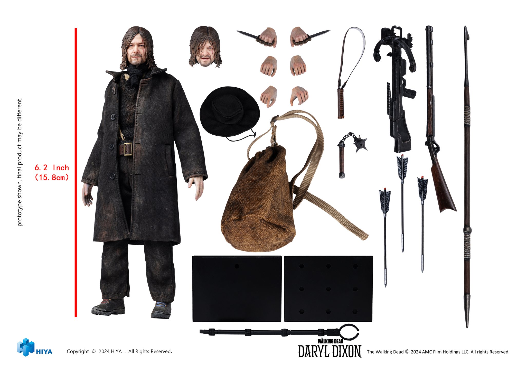 [สั่งจอง] Hiya toys 1/12 : Exquisite Super Series - THE WALKING DEAD: DARYL DIXON Daryl