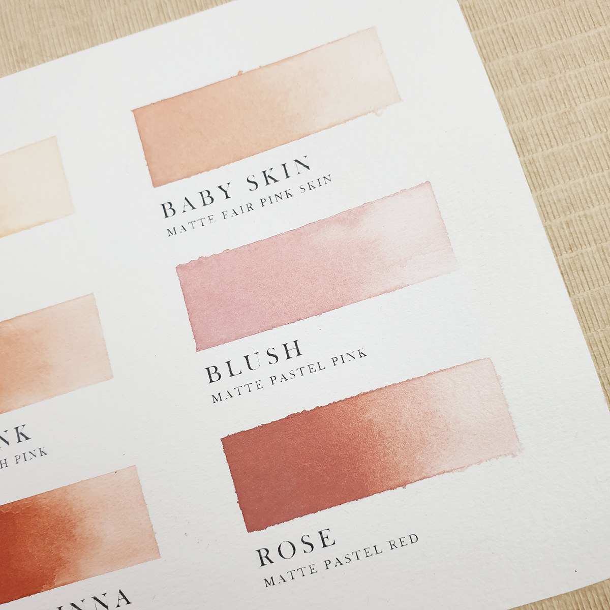 [ HANDMADE WATERCOLOR ] NUDE SERIES