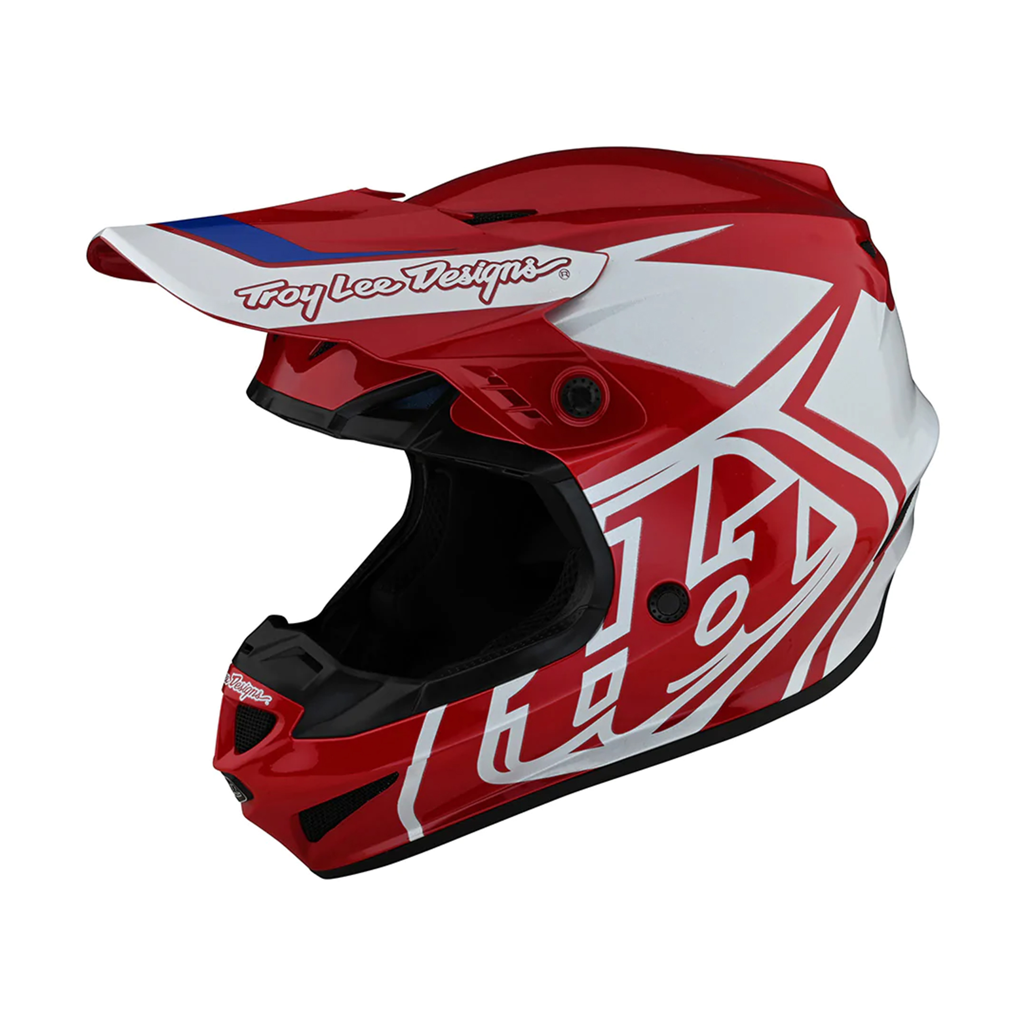 หมวกกันน็อคเด็ก Troy Lee Designs Youth GP Overload Helmet - Red White