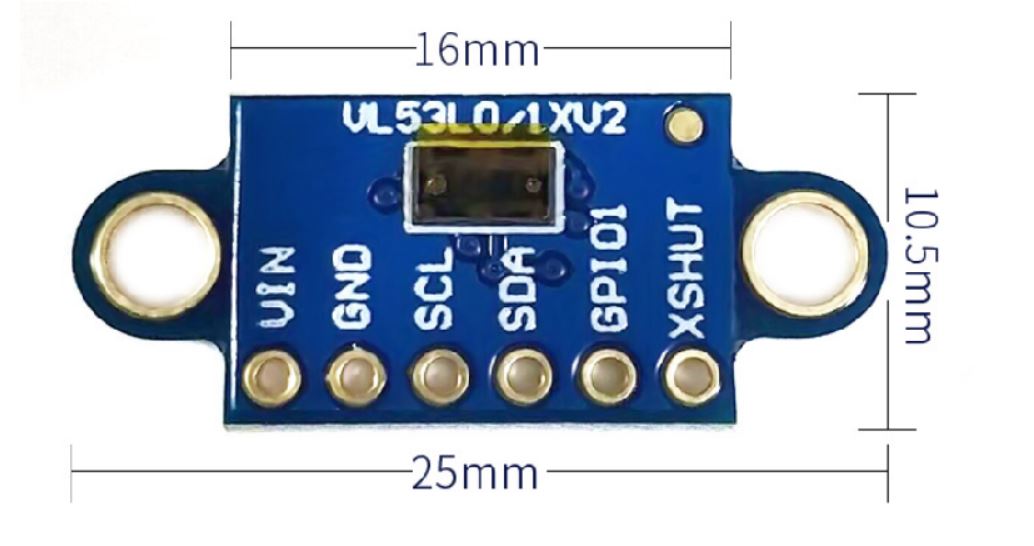 เซนเซอร์วัดระยะด้วยแสง VL53L3CX 3m laser ranging sensor module multi-target detection supporting optical cover sheet