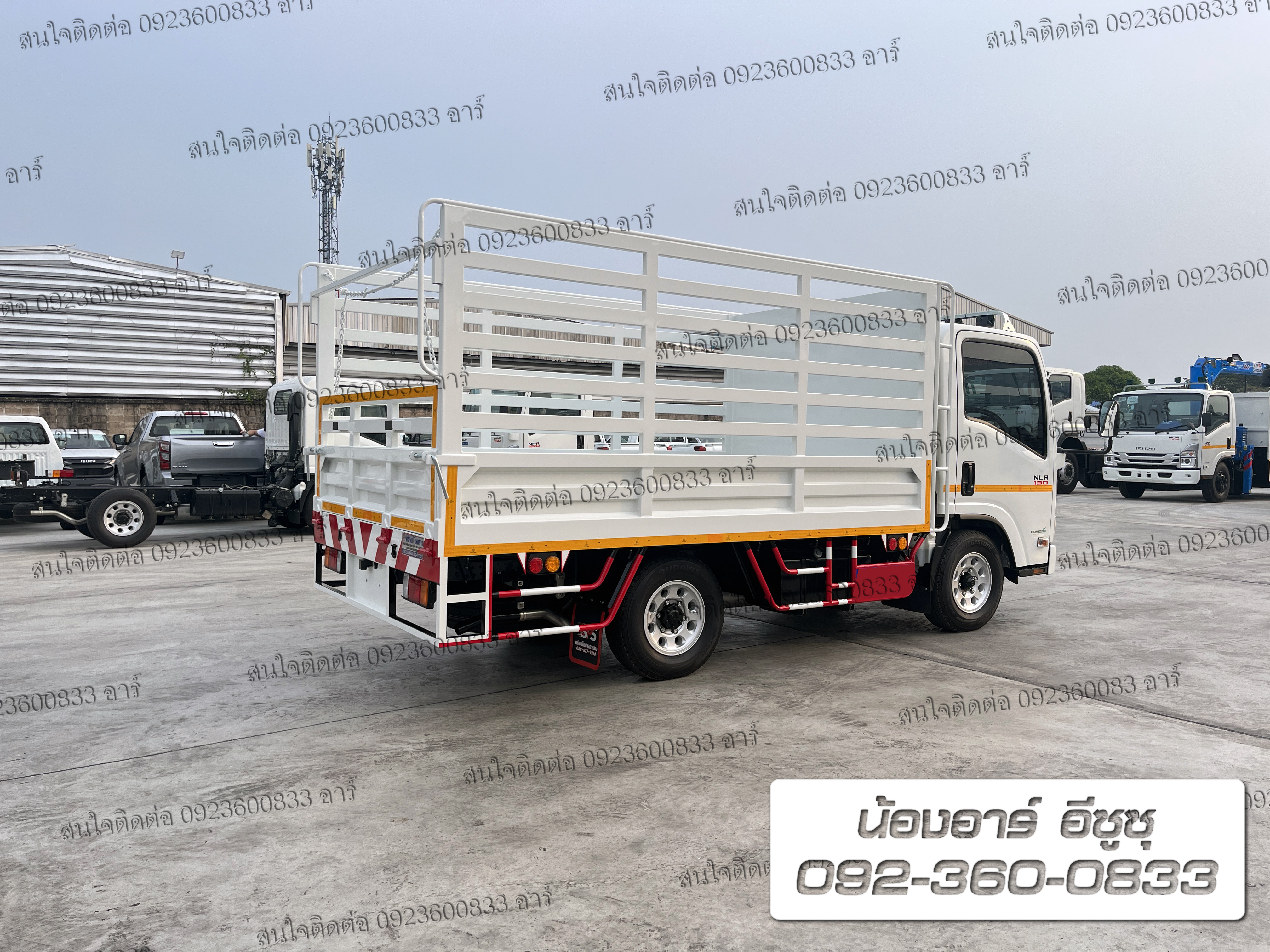 4 ล้อ ISUZU NLR130 แรงม้า พร้อมคอกเหล็กกล่อง