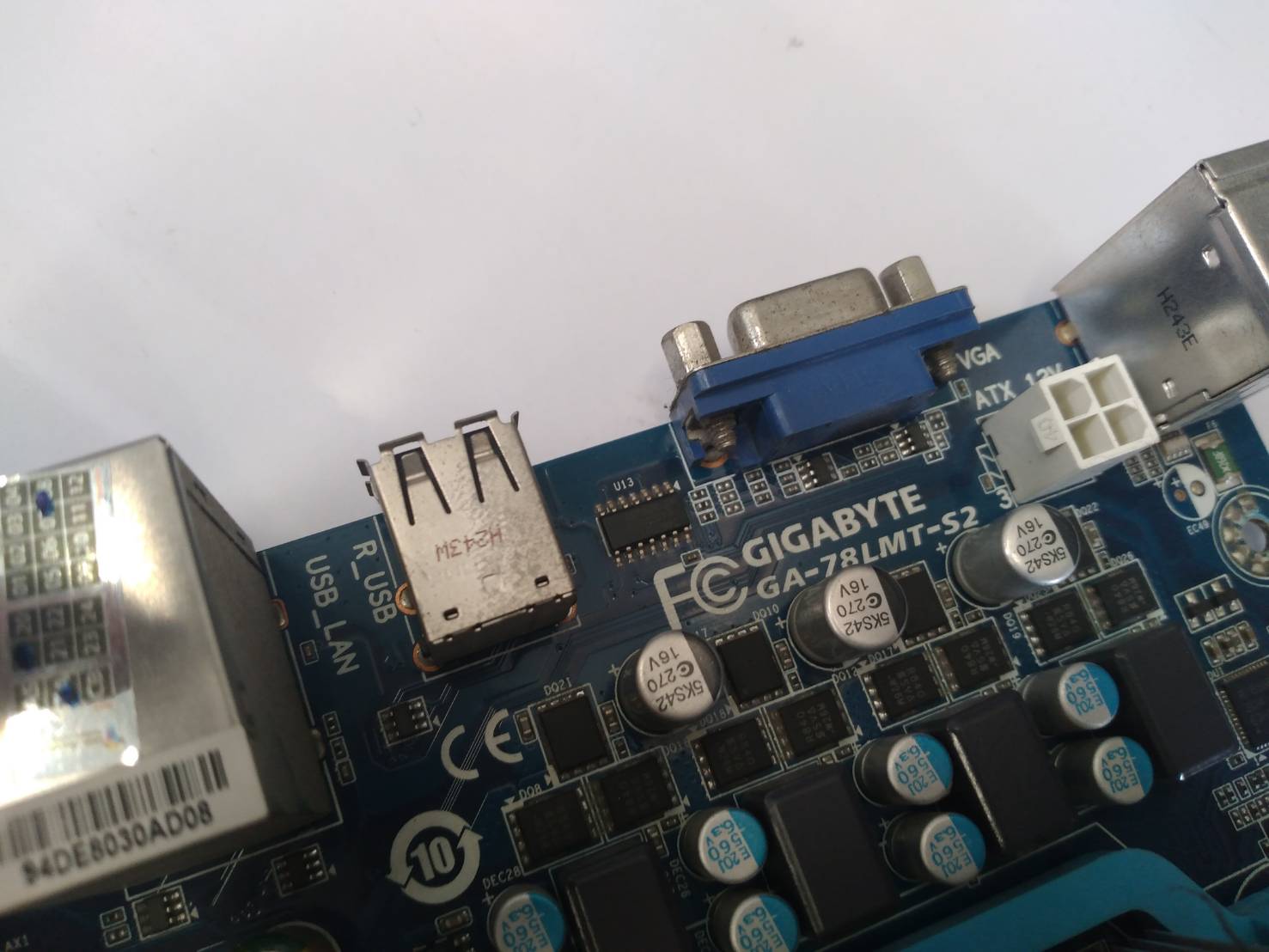 Board Gigabyte + ฝาหลัง + AMD Athlon II X3 455 - ADX455WFK32GM