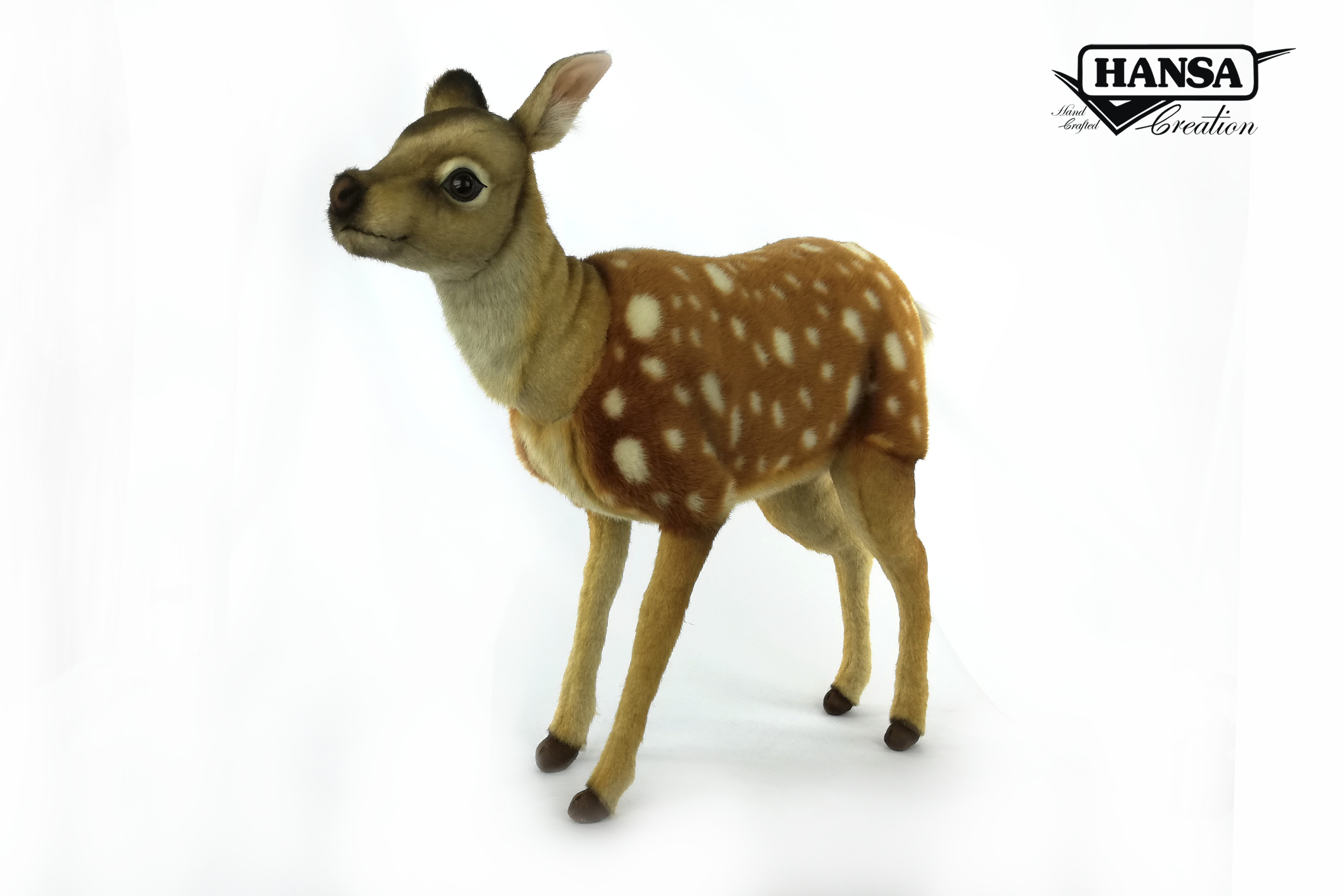 7803 Sika Deer Fawn Standing 55 cm.L
