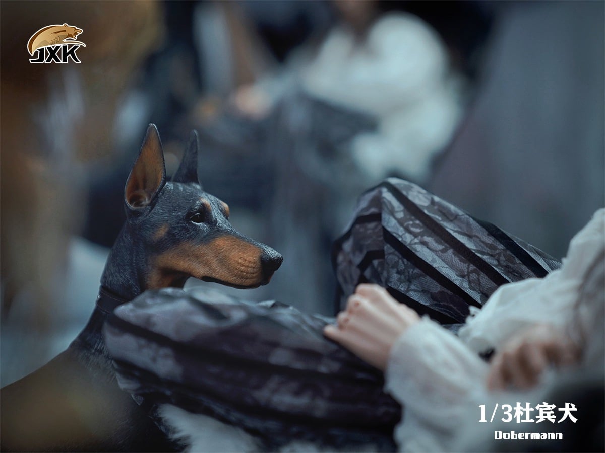 [สั่งจอง]JXK X32102 1/3 : Doberman Animal Model