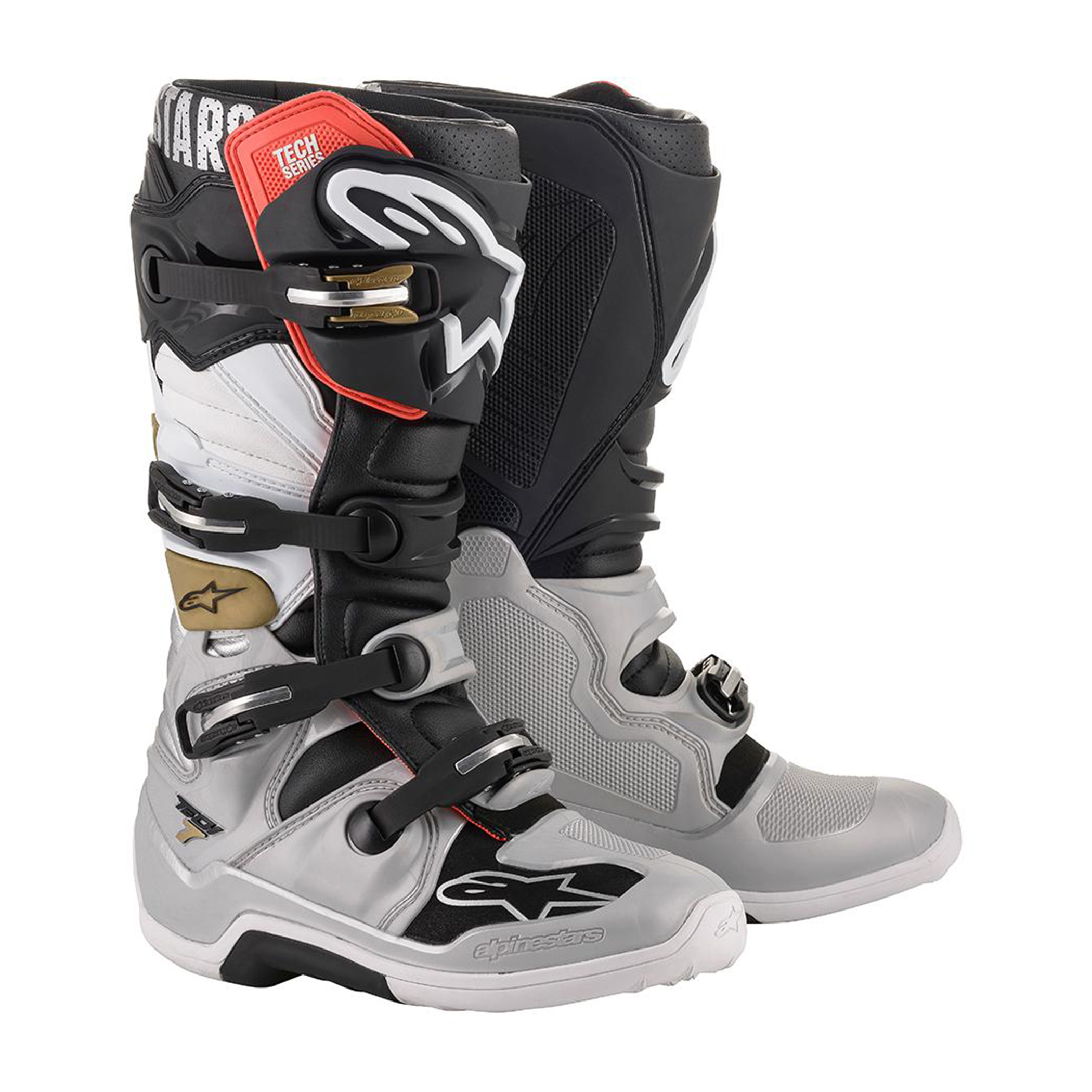 รองเท้า Alpinestar Tech 7 BLACK / SILVER / WHITE / GOLD