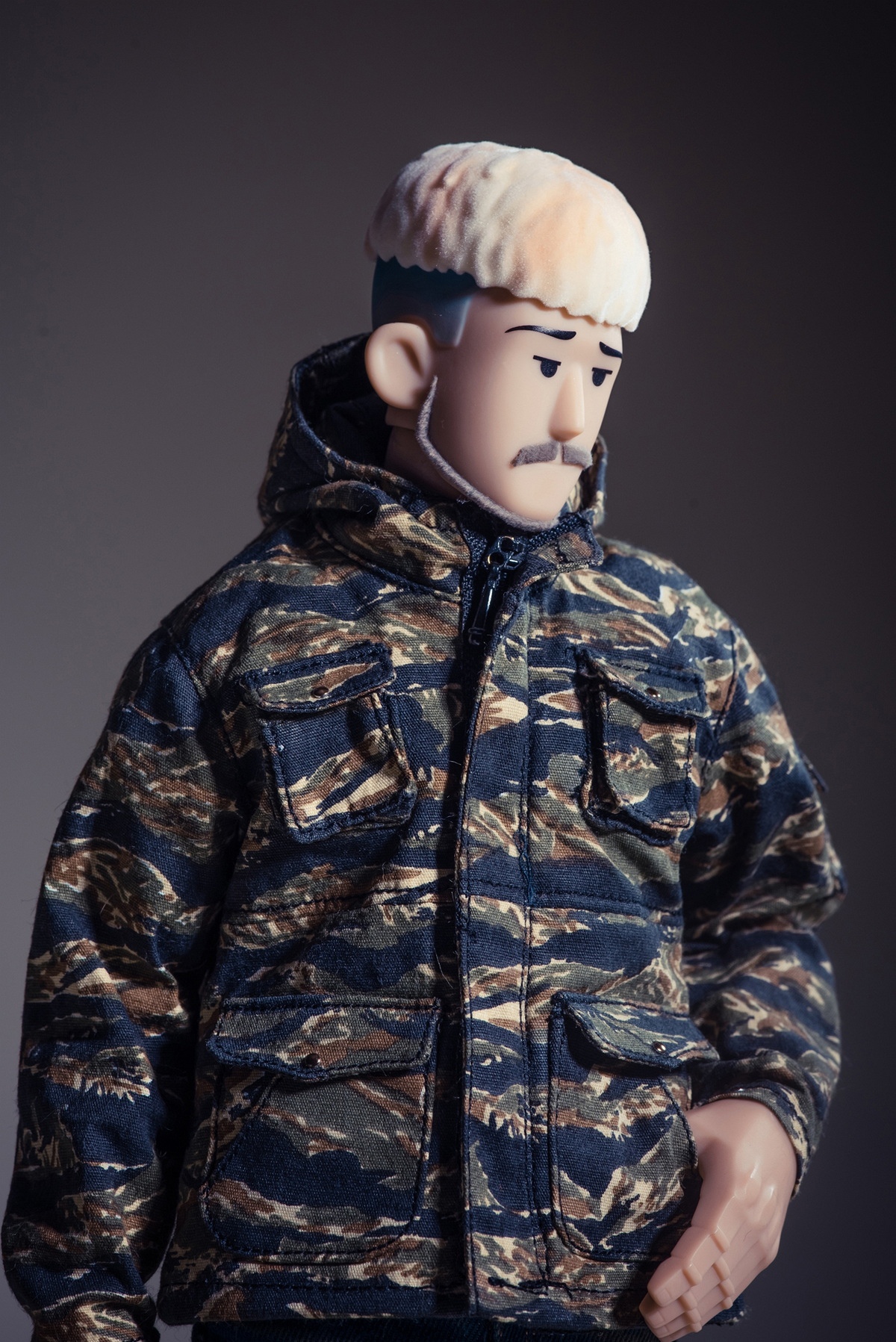 [พร้อมส่ง] trickyMan12 1/6 :-- easy to play (ครบเซต บอดี้ หัวชุด) - 202414a (เลื้อลายพราง)