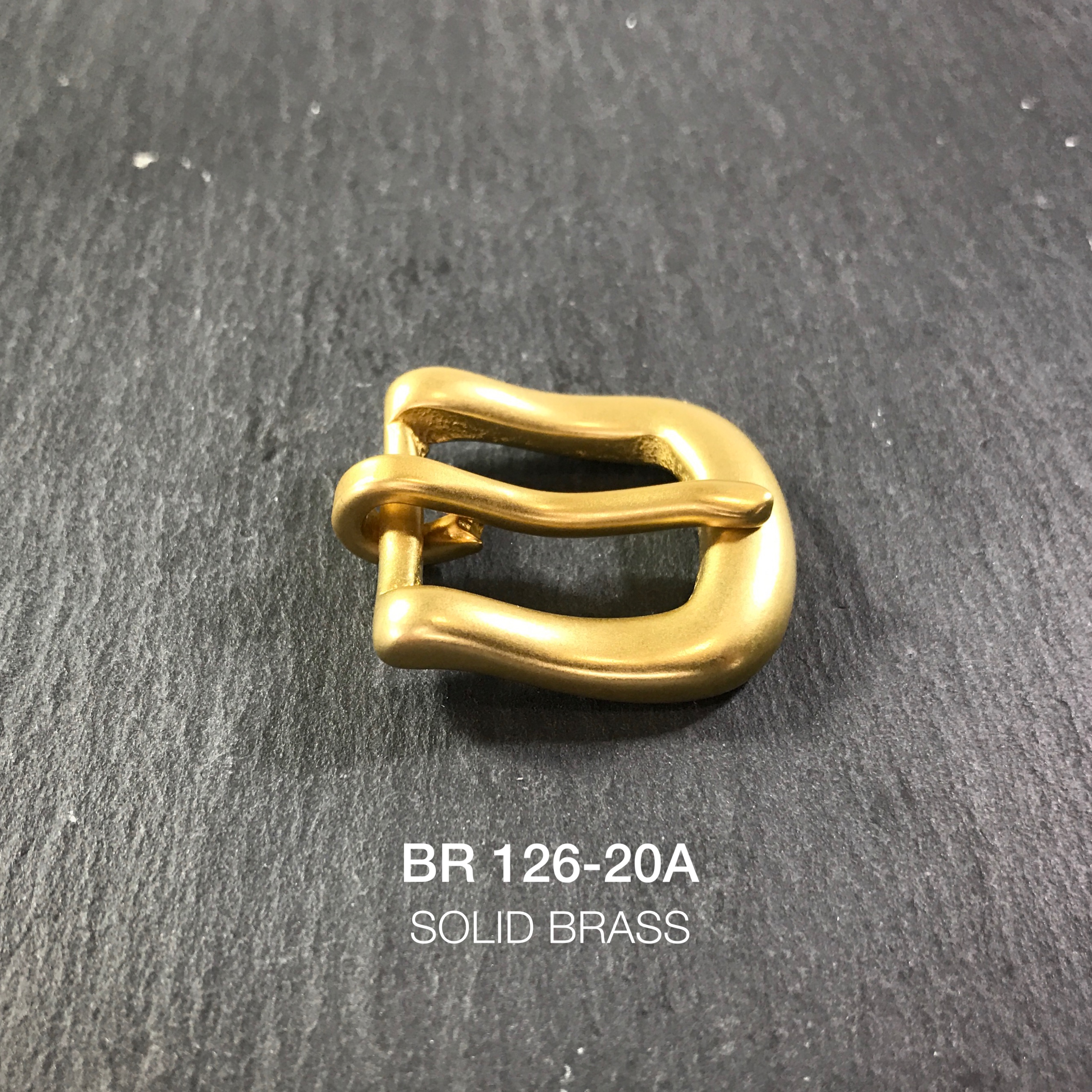 BR126-20A หัวเข็มขัดปรับสายกระเป๋า ขนาด 20มิล อะไหล่ทองเหลืองแท้ *ราคาต่อชิ้น* leatherbrass