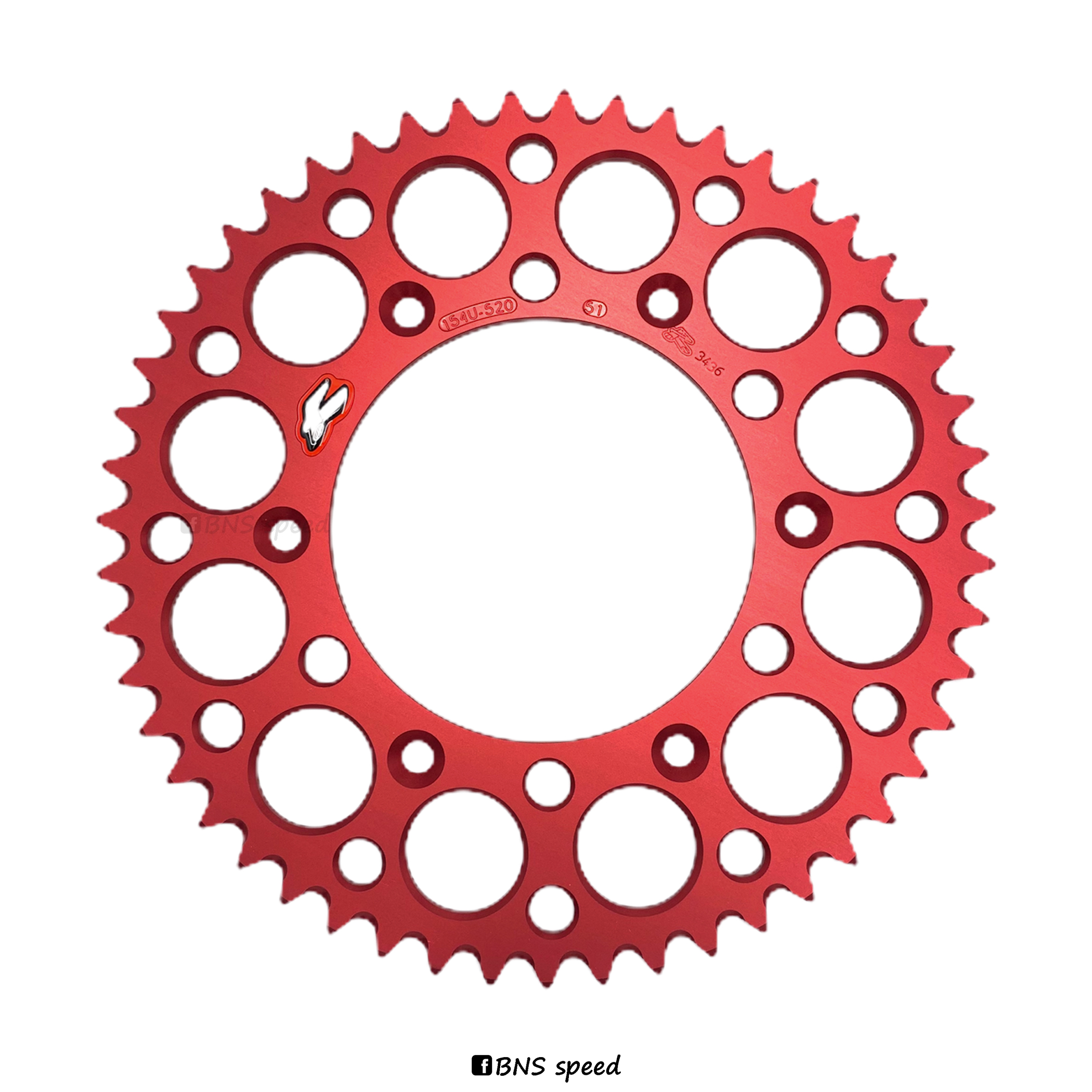 สเตอร์ Renthal Ultralight 520 Red - 51T CR/CRF/XR 125/250/450 All