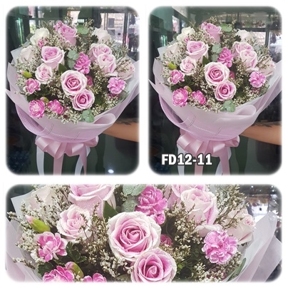 FD12-11 : ช่อกุหลาบชมพู